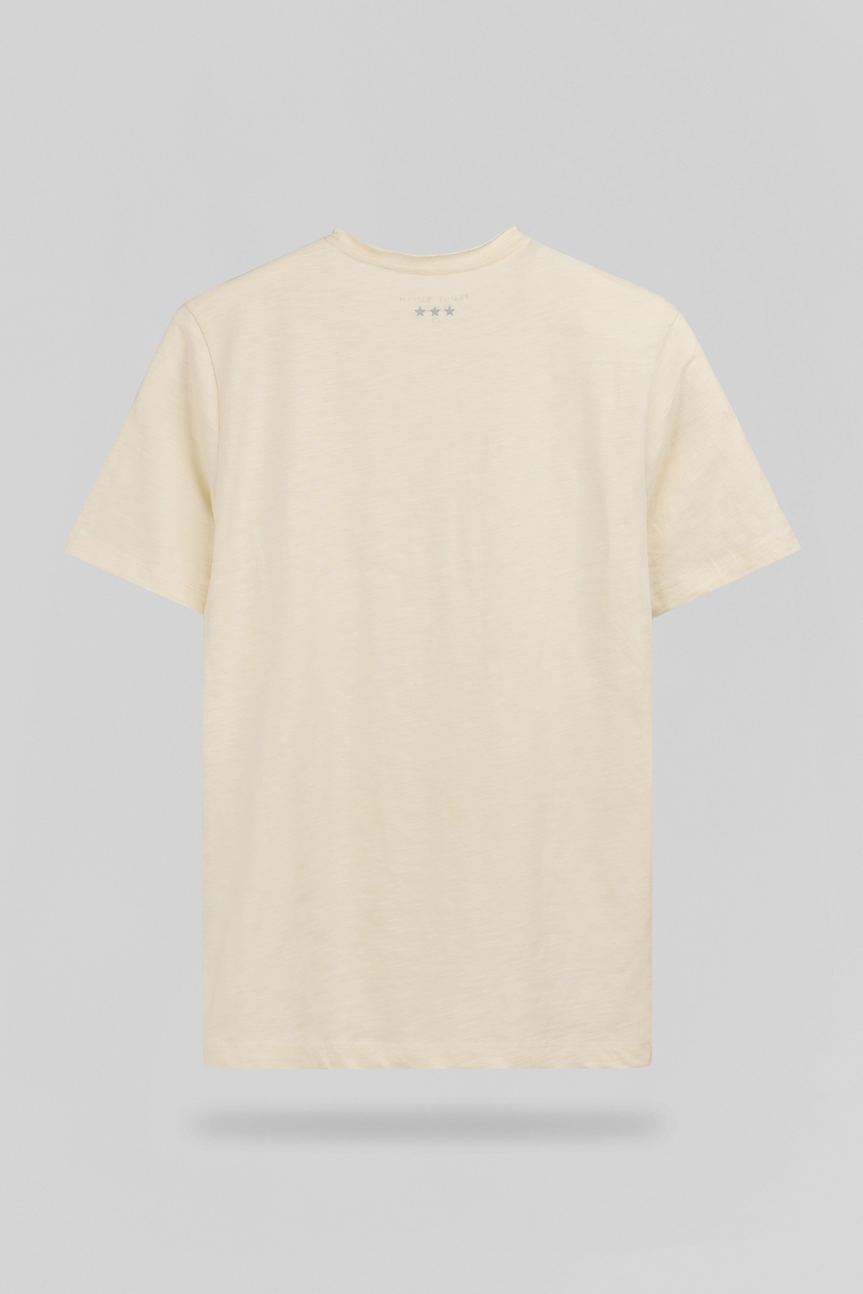 Teddy Smith T-Perry MC Cream t-shirt homme crème slub