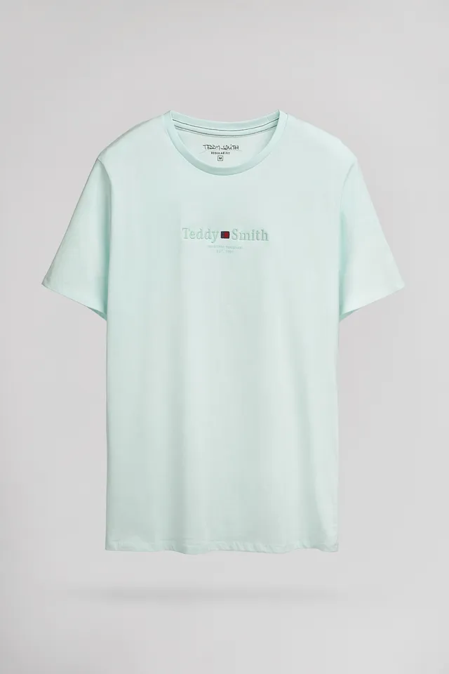 Teddy Smith T-Jim MC t-shirt col rond bleach menthol