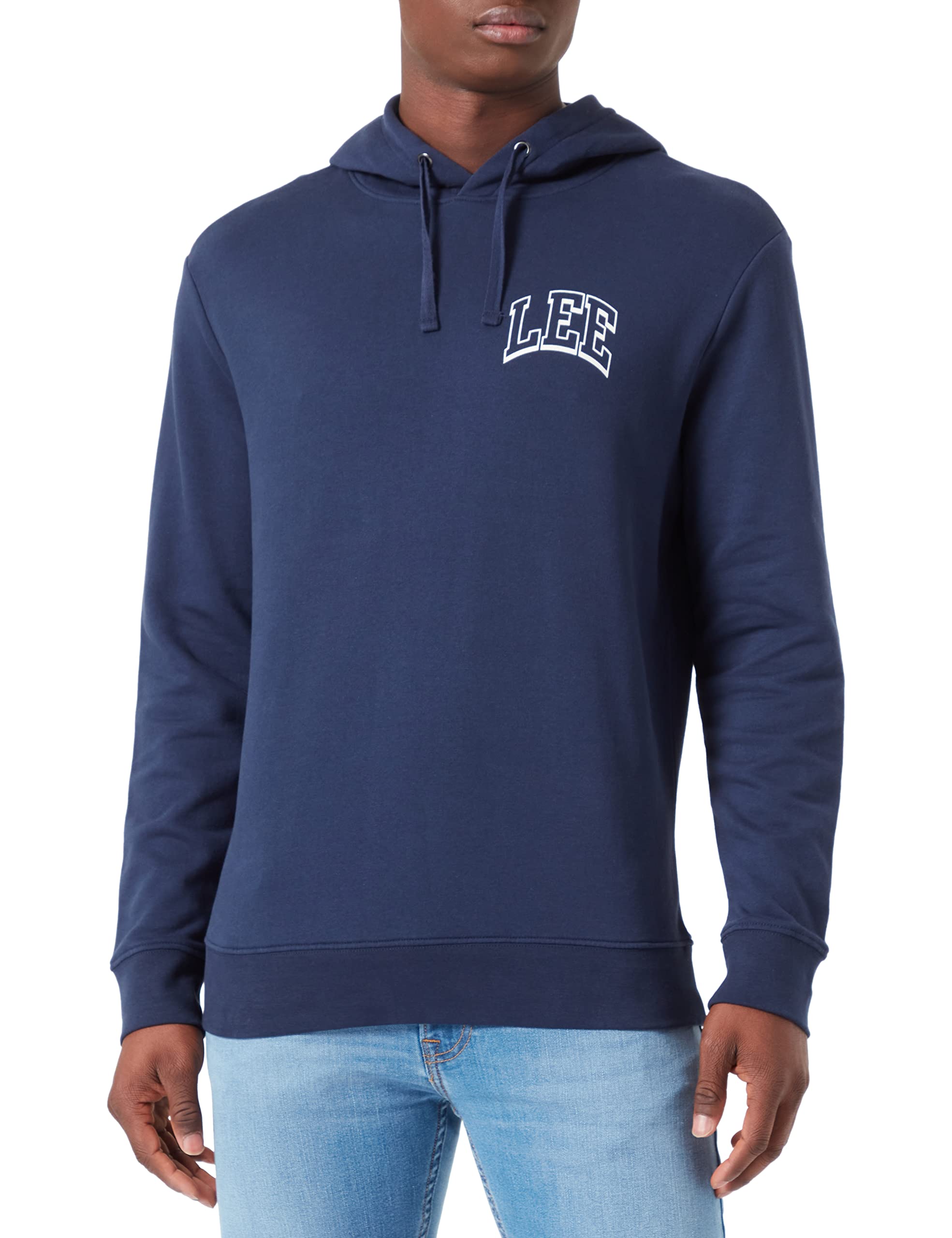 Lee Hoodie sweat capuche homme bleu marine S