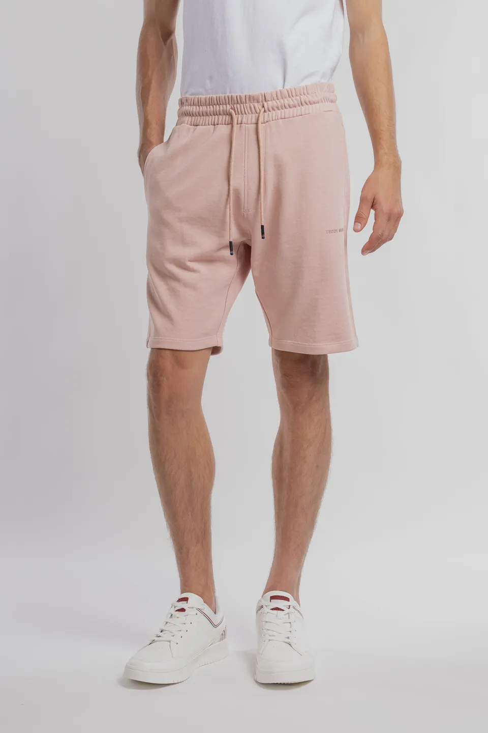 Teddy Smith S-Narky SH short molleton rose pastel
