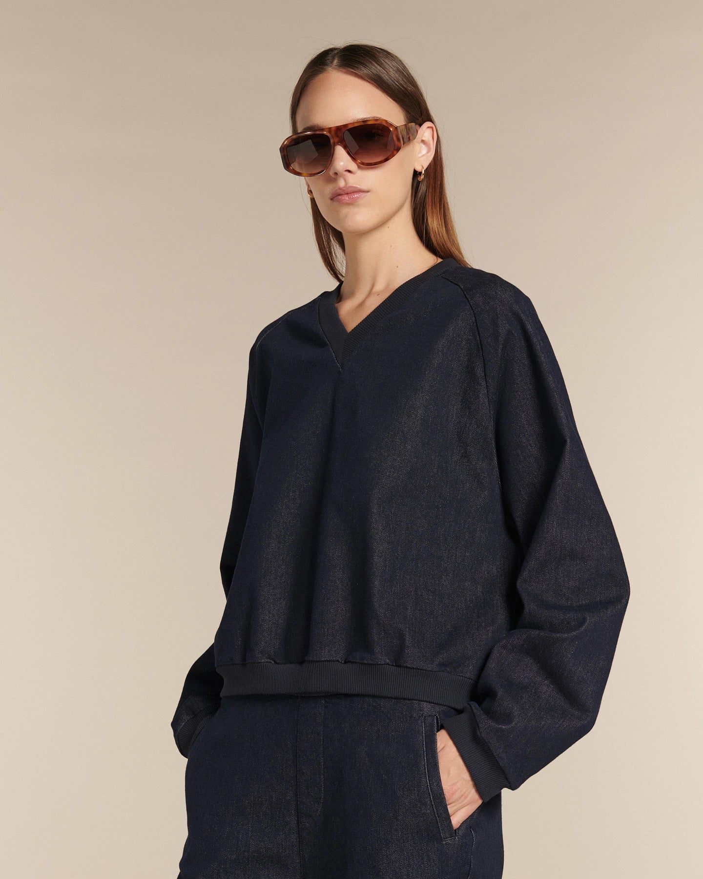 Labdip Columbia sweat Antique Night col V denim
