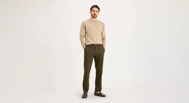 Dockers Crafted Khaki Slim Fit chino vert hammond hiver