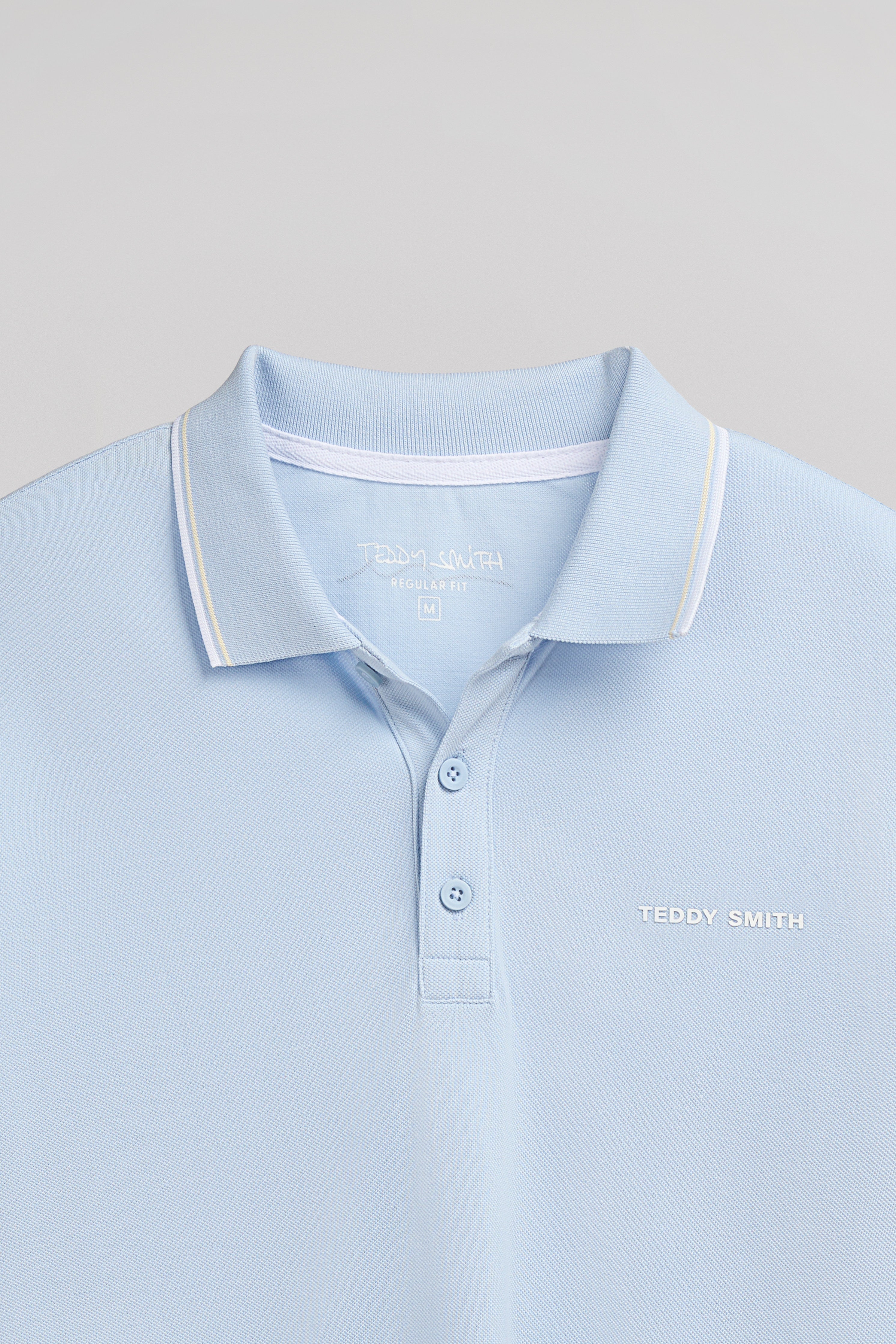 Teddy Smith Pasian 2 polo pastel blue coton piqué