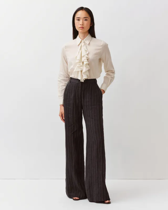 Diega Piedro pantalon noir ecru large
