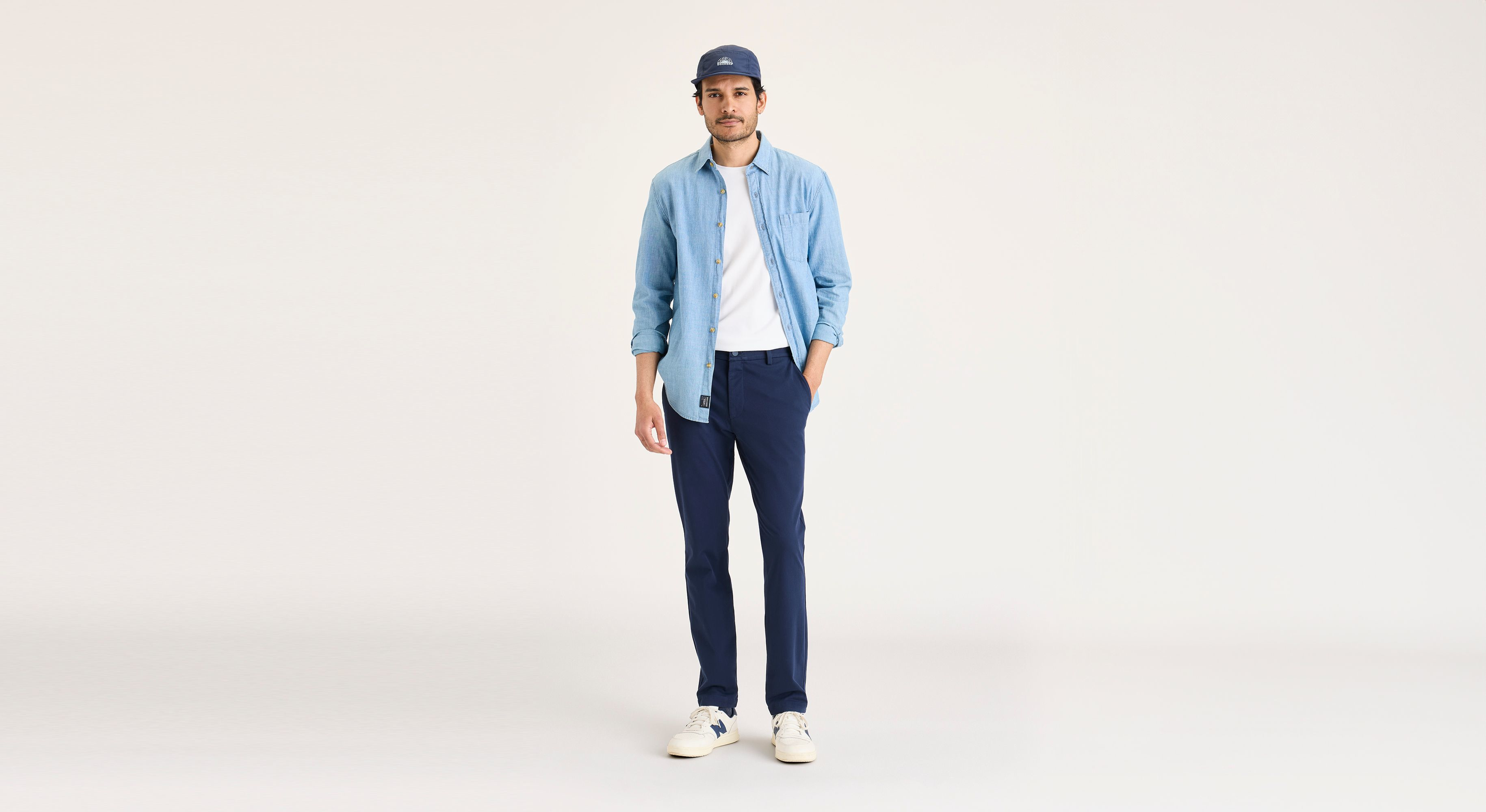 Dockers Go Activeflex chino skinny bleu marine