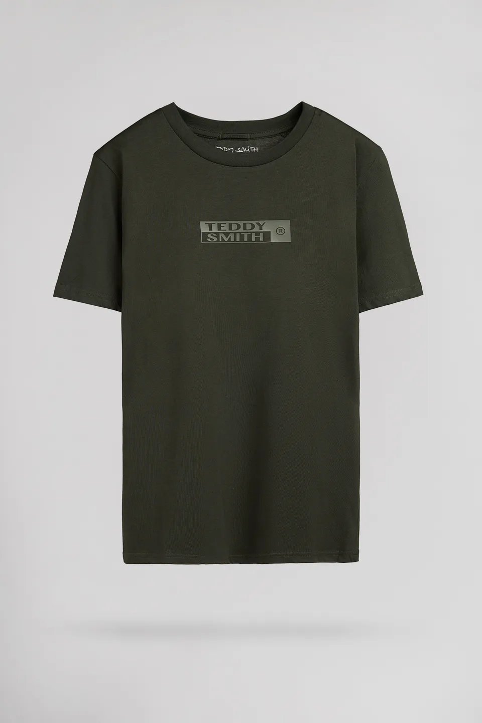 Teddy Smith T-John Mc t-shirt kaki col rond coton