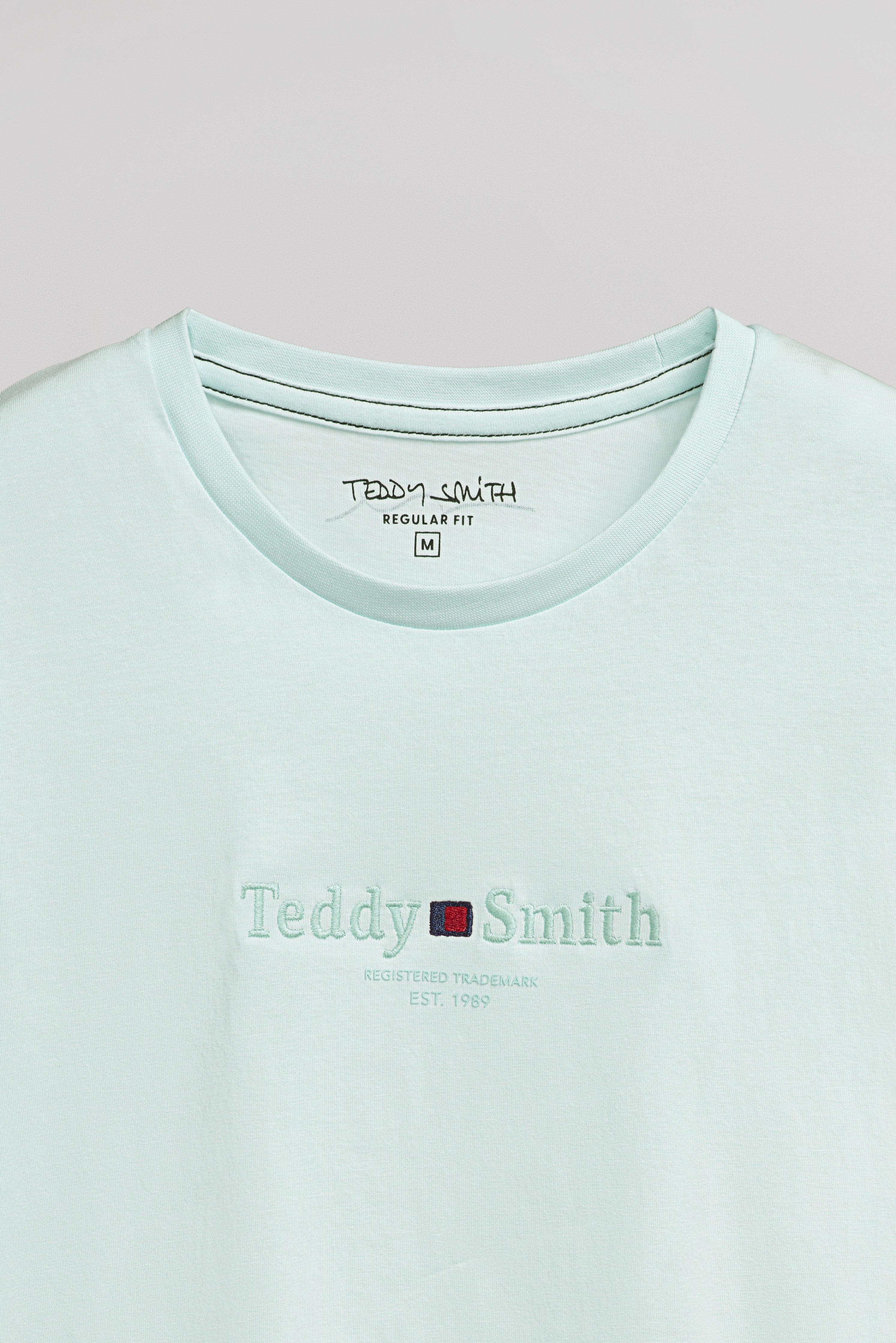 Teddy Smith T-Jim MC t-shirt col rond bleach menthol