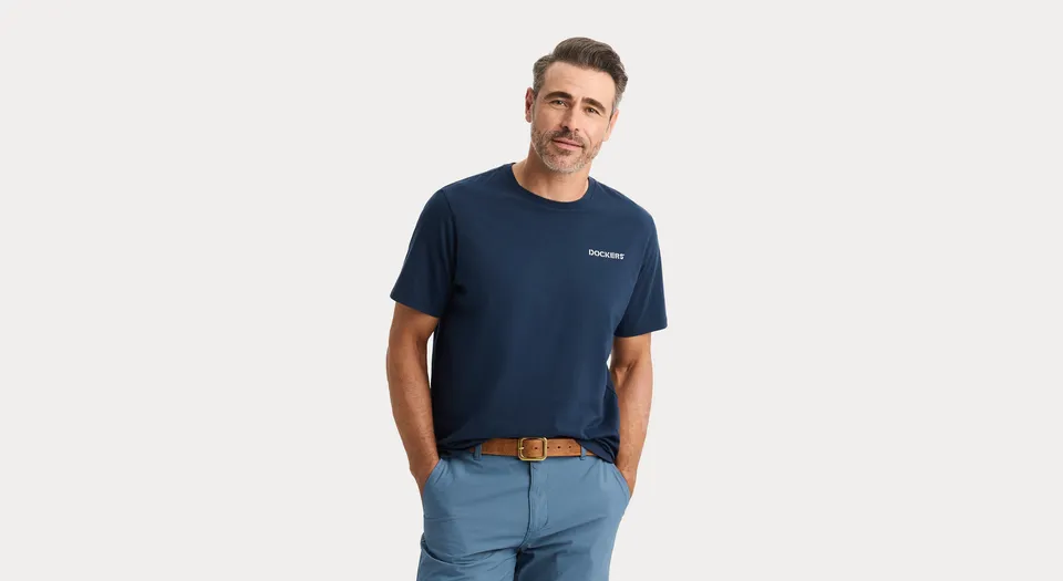 Dockers Graphic Regular Fit t-shirt bleu délavé