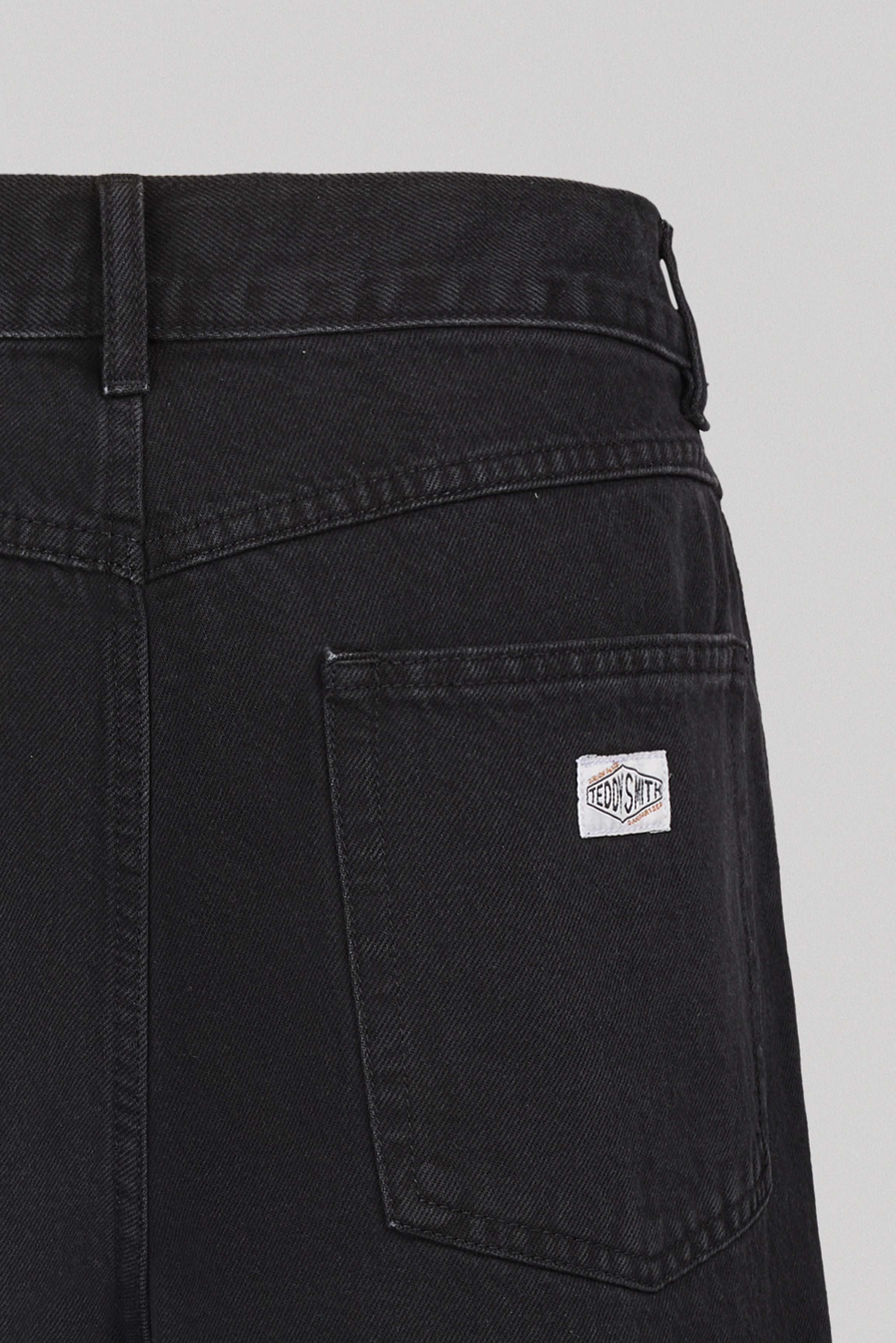 Teddy Smith S-Axel SH short jean noir usé ample