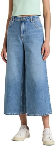 Lee Jody Straight Crop Jean Femme Bleu Borrowed