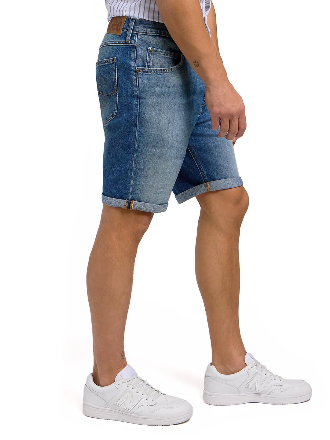 Lee Rider Casual short homme en denim coupe droite