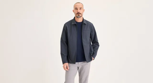 Dockers Go surchemise bleue regular anti-humidité