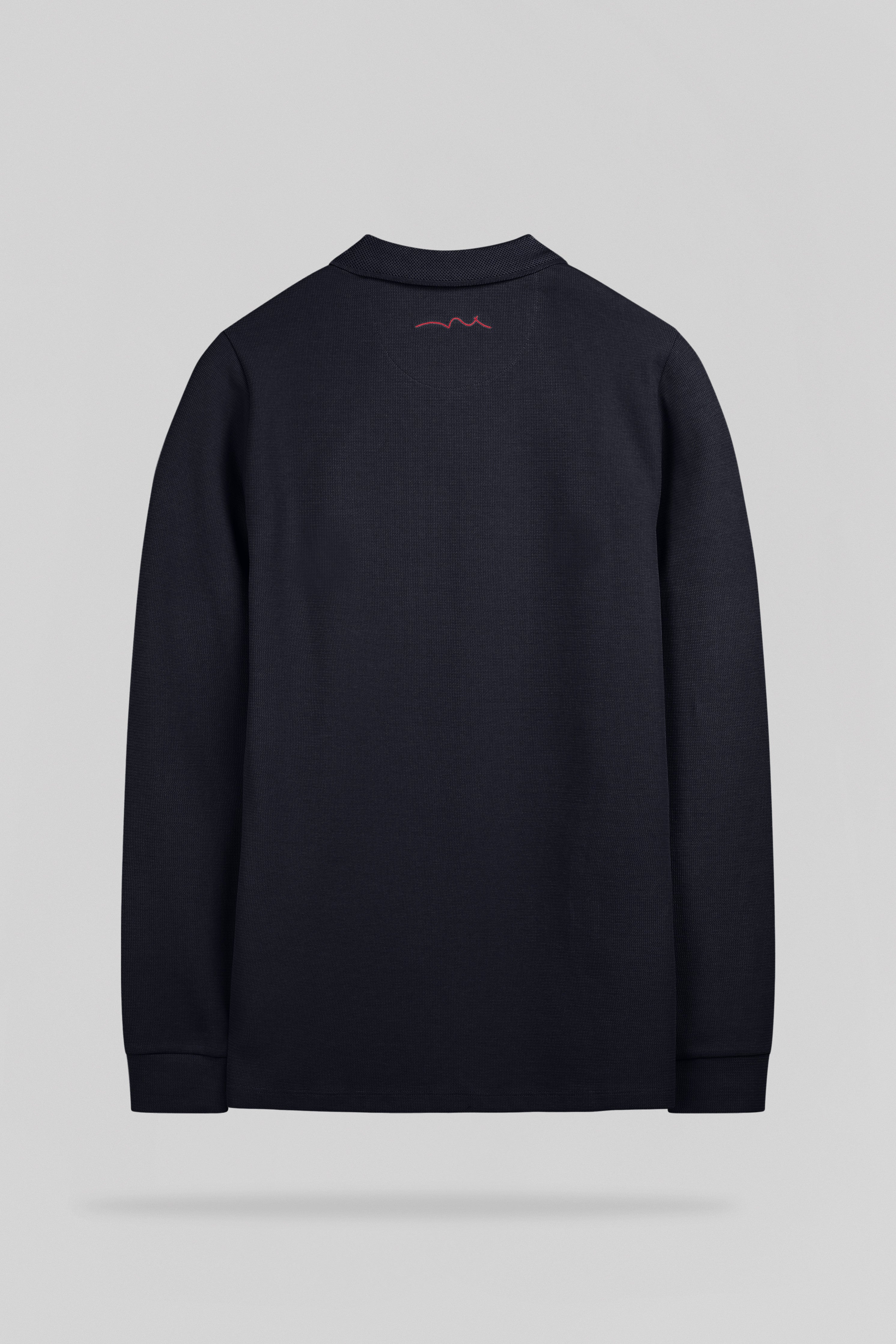 Teddy Smith P-Joel ML polo homme bleu marine manches longues