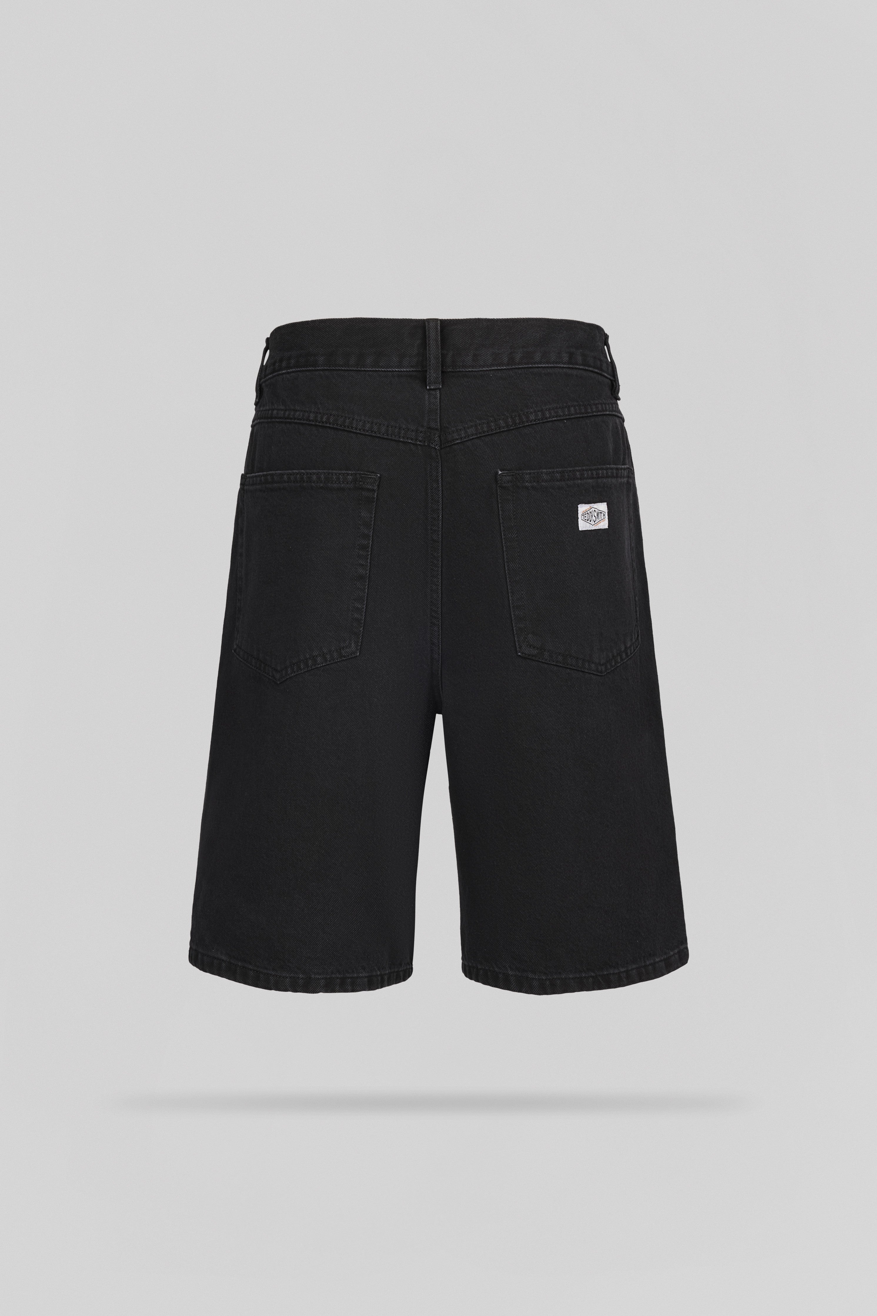 Teddy Smith S-Axel SH short jean noir usé ample