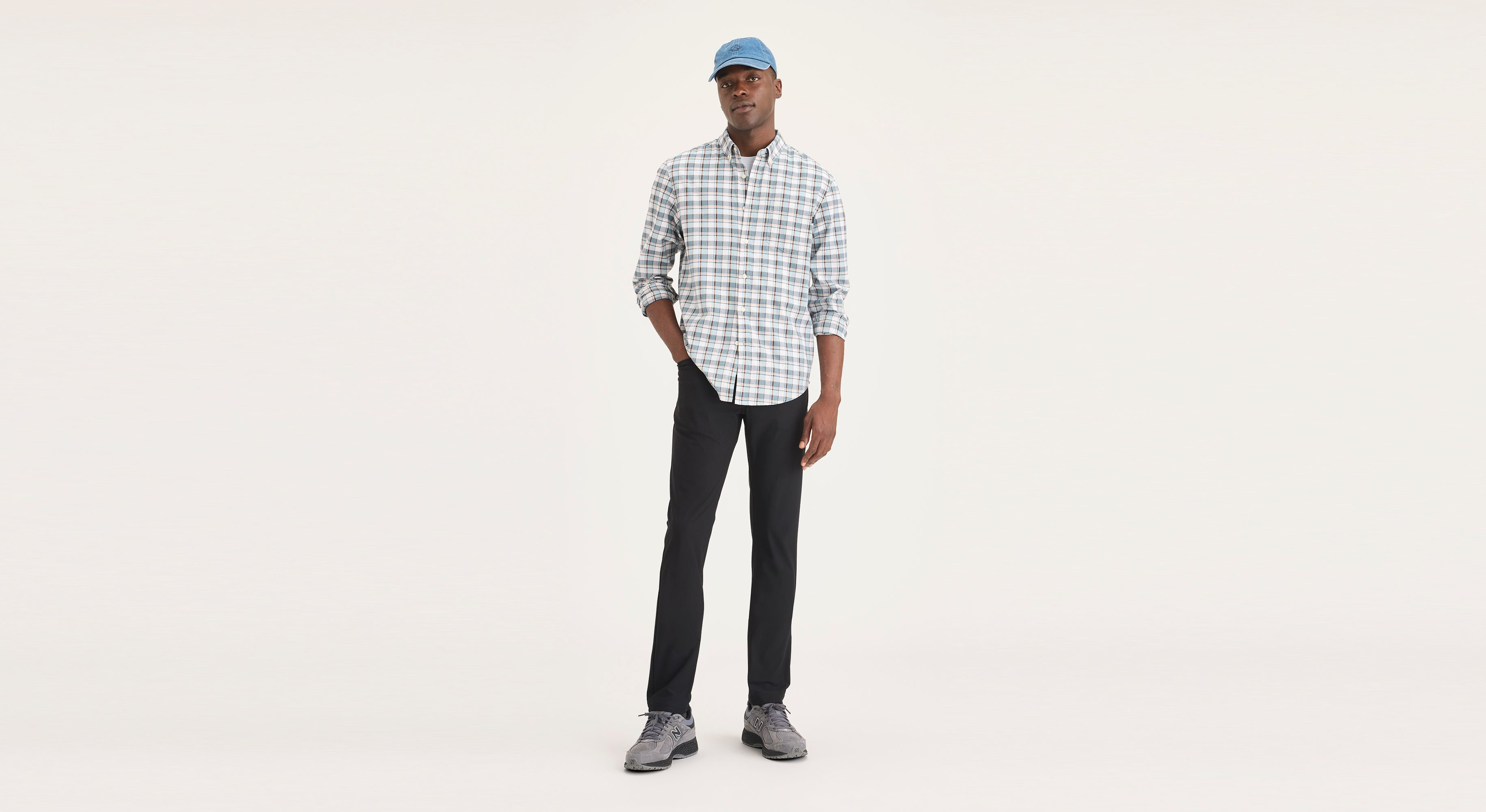 Dockers Go Airweave 5-Pocket chino homme Noir slim