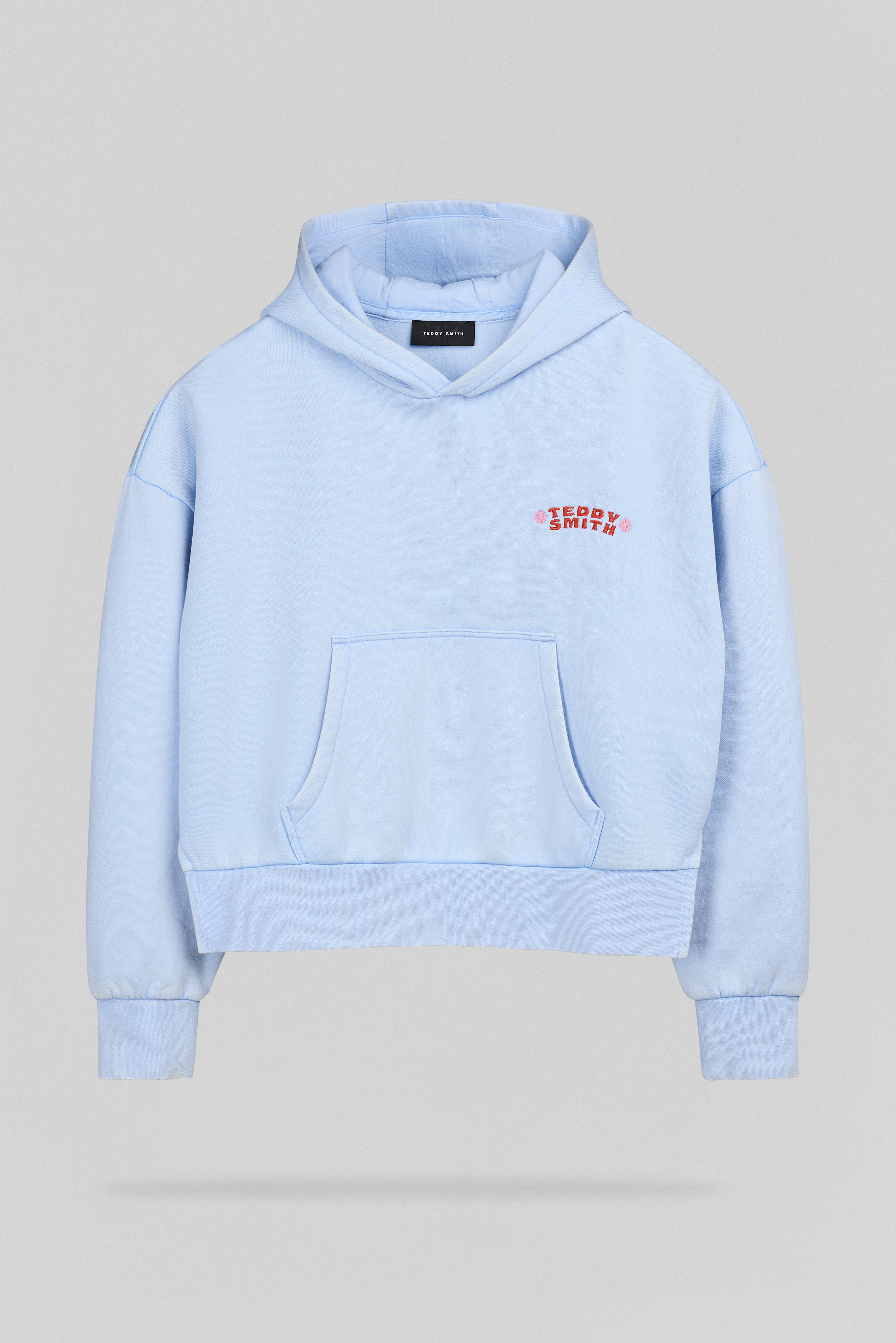 Teddy Smith S-Bird Hoody JR sweat capuche bleu ciel fille