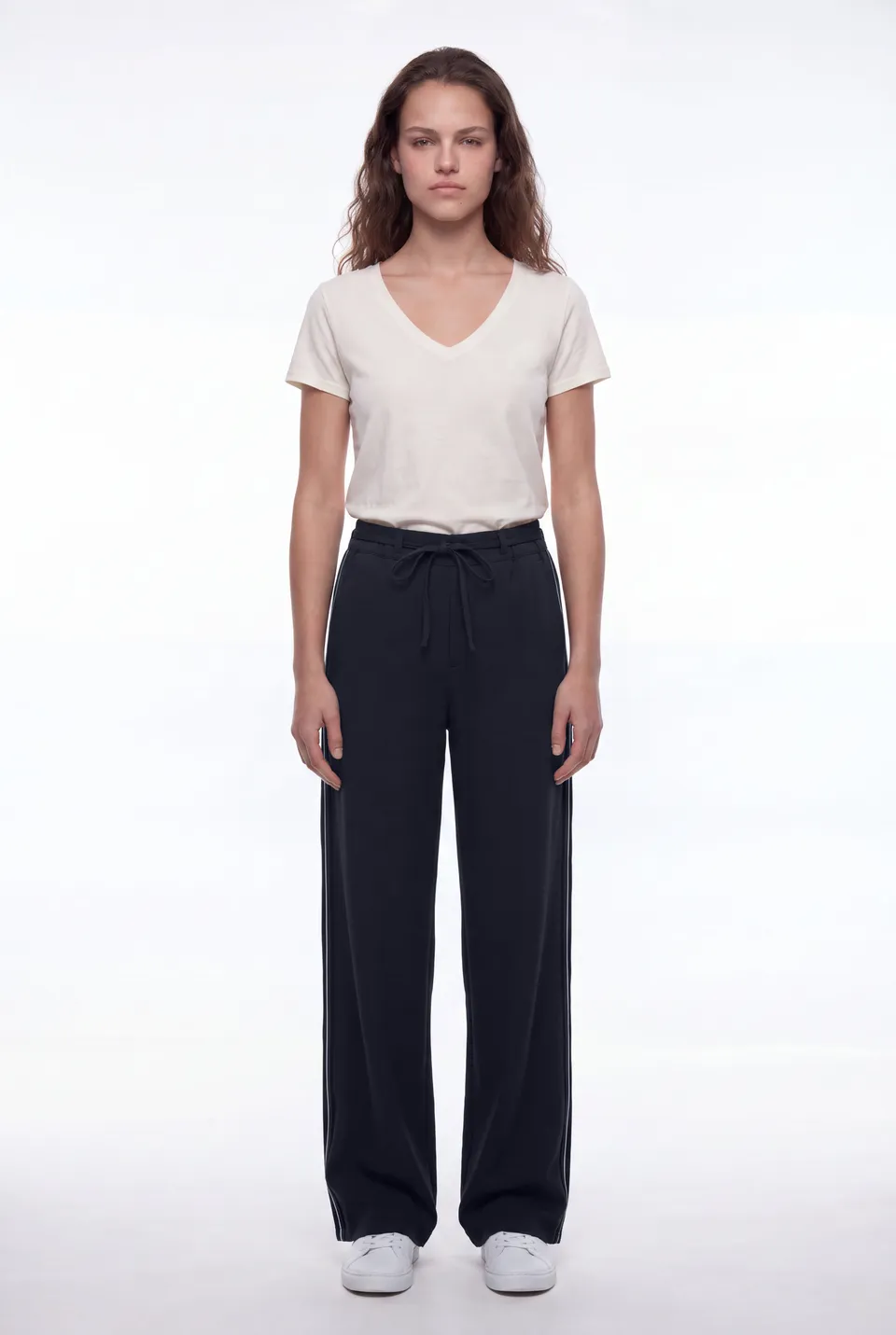 Teddy Smith P-Side pantalon bleu marine femme fluide