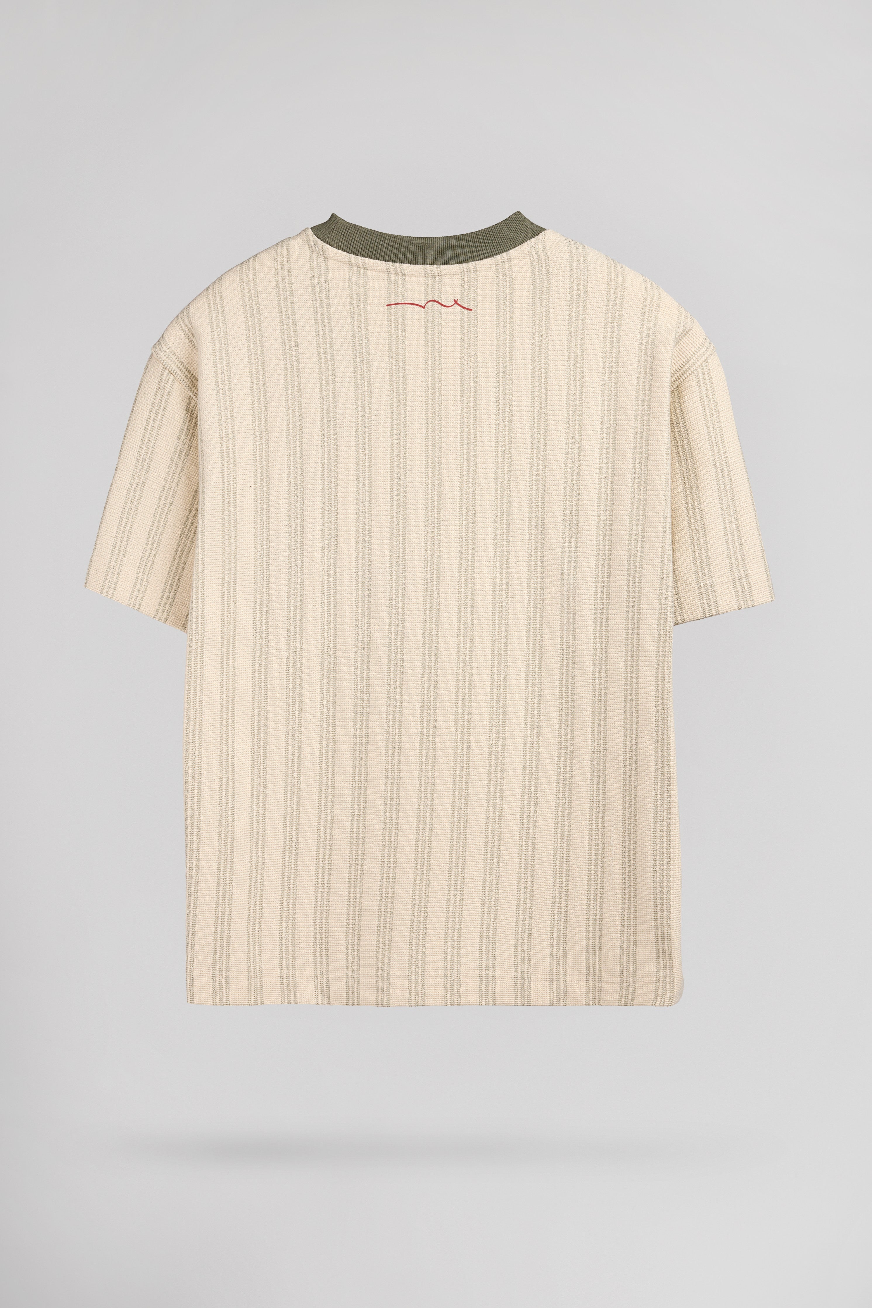 Teddy Smith S-Verso RC Jr sweat rayures cream manches courtes