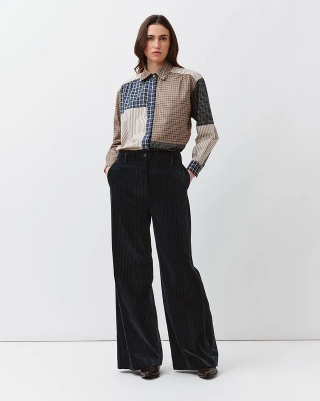 DIEGA CABIA chemise multicolore carreaux rayures