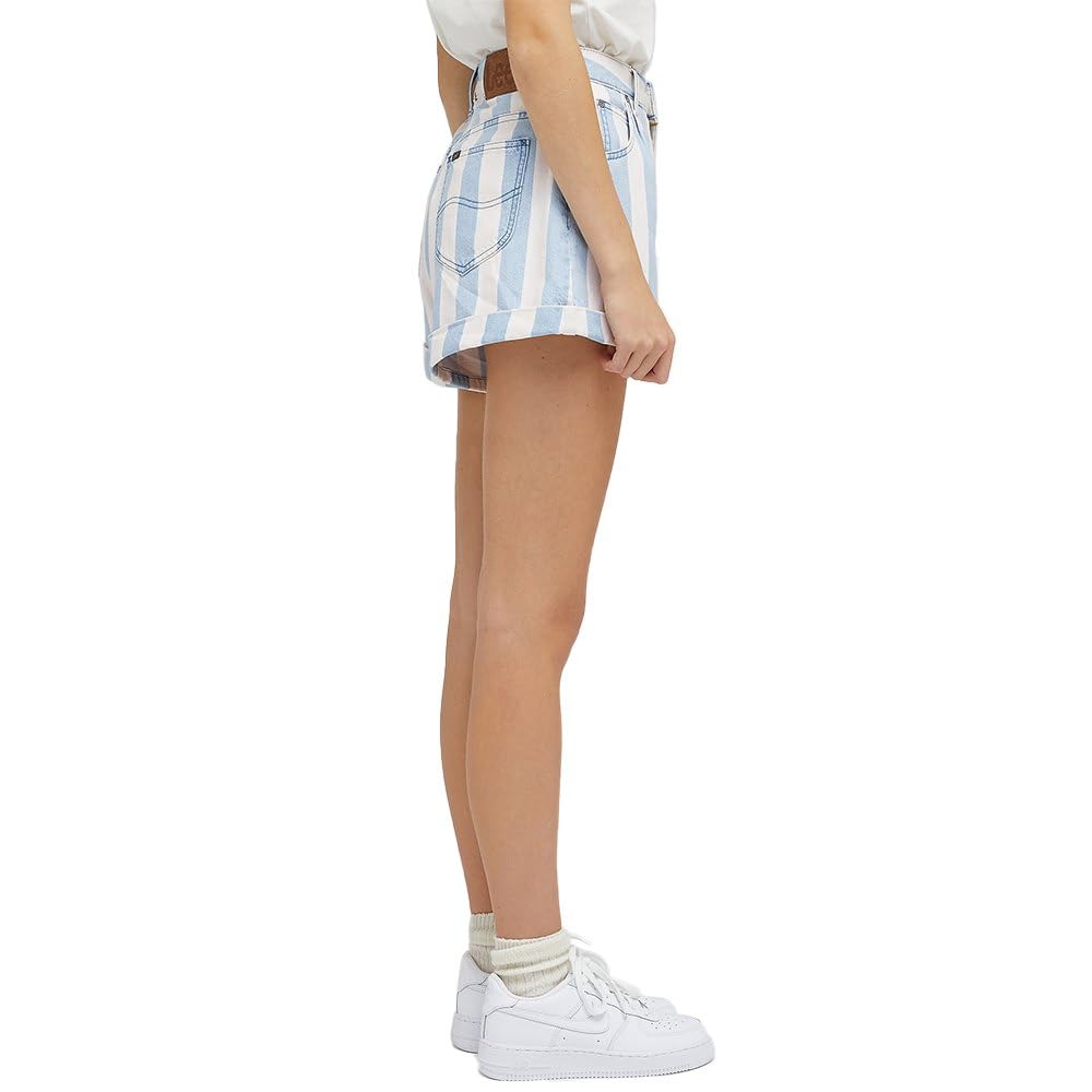 Lee Pleated short jean femme 26W taille haute