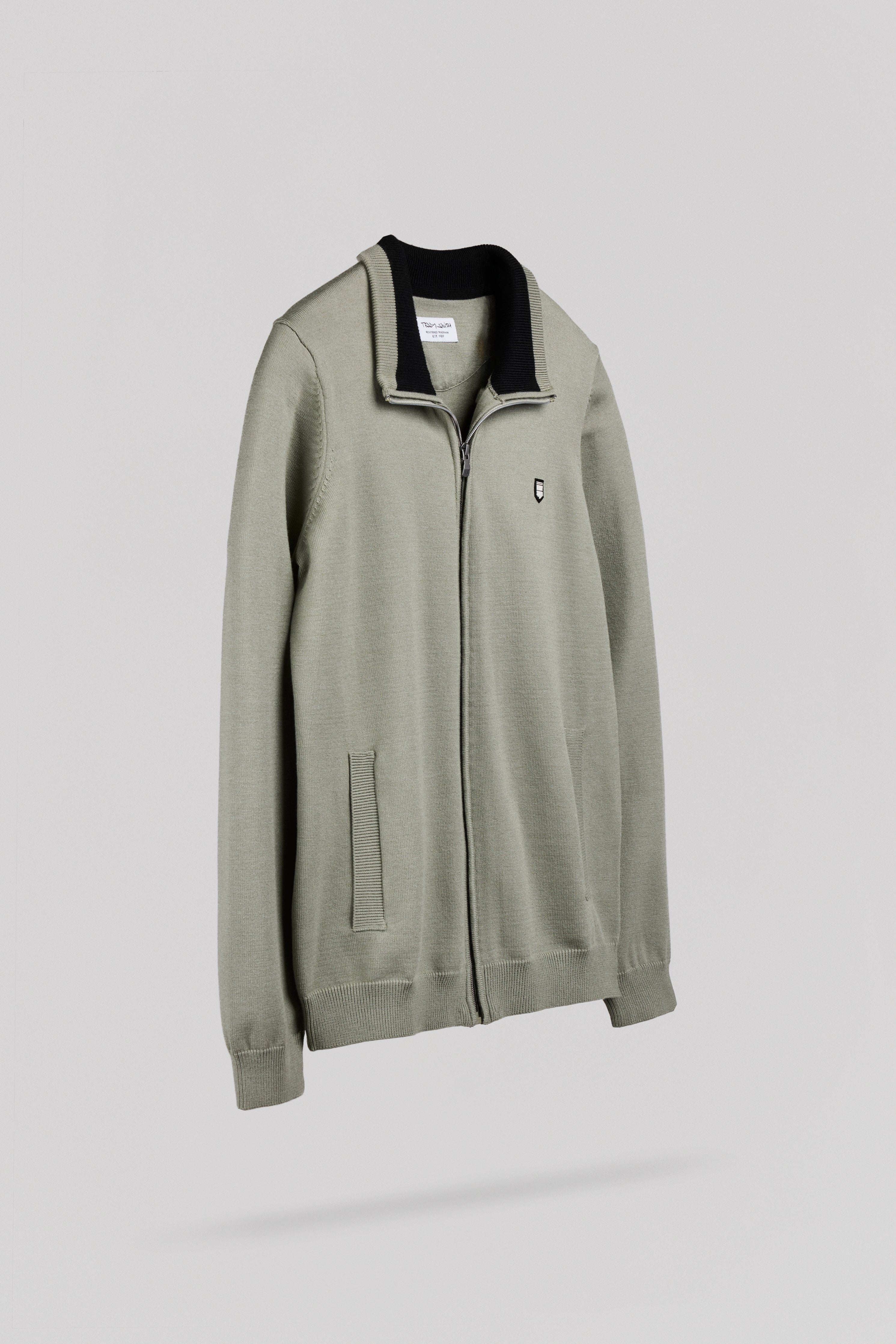 Teddy Smith G-Martyn gilet zippé kaki homme