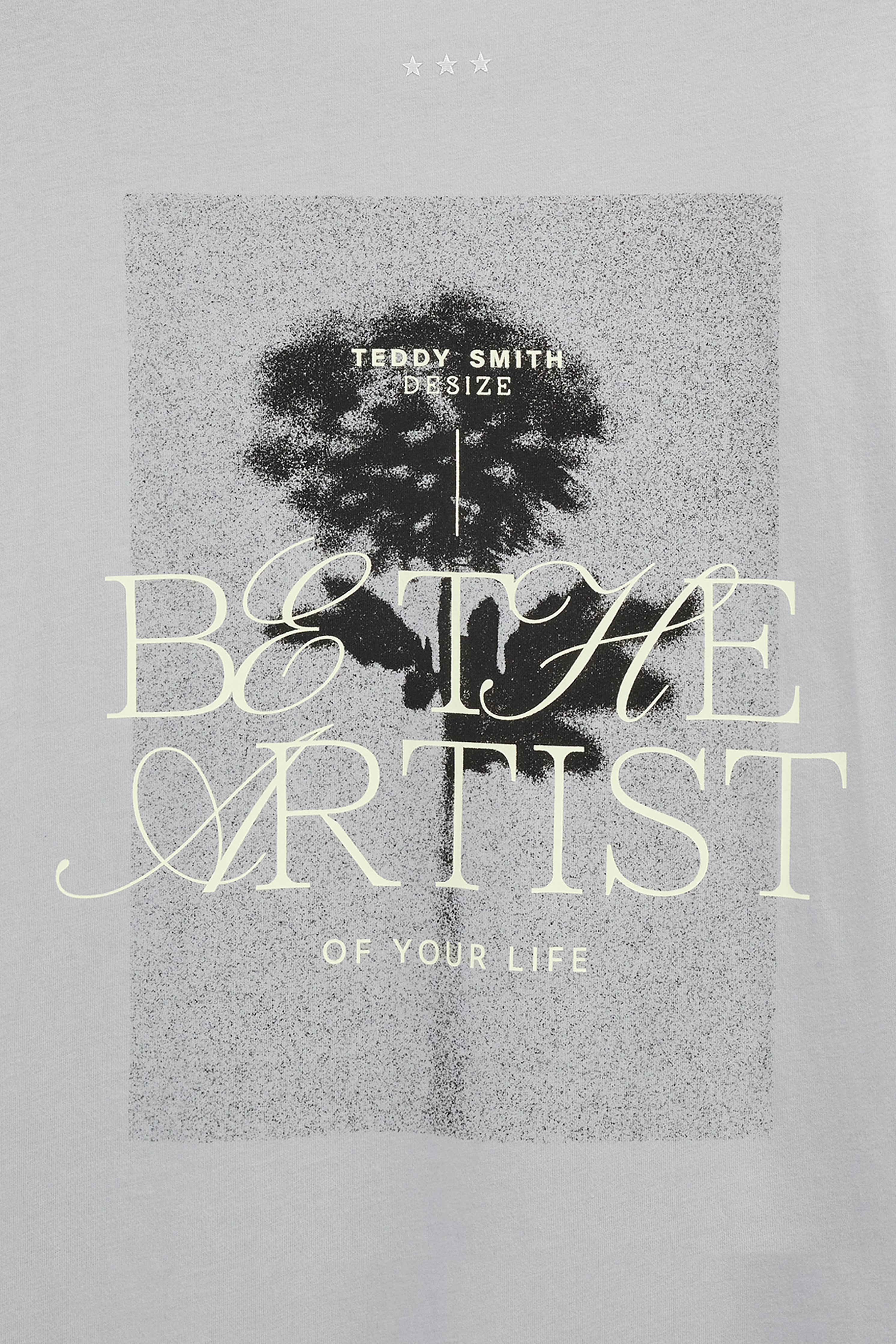 Teddy Smith T-Artist MC t-shirt homme bleu fumé ample