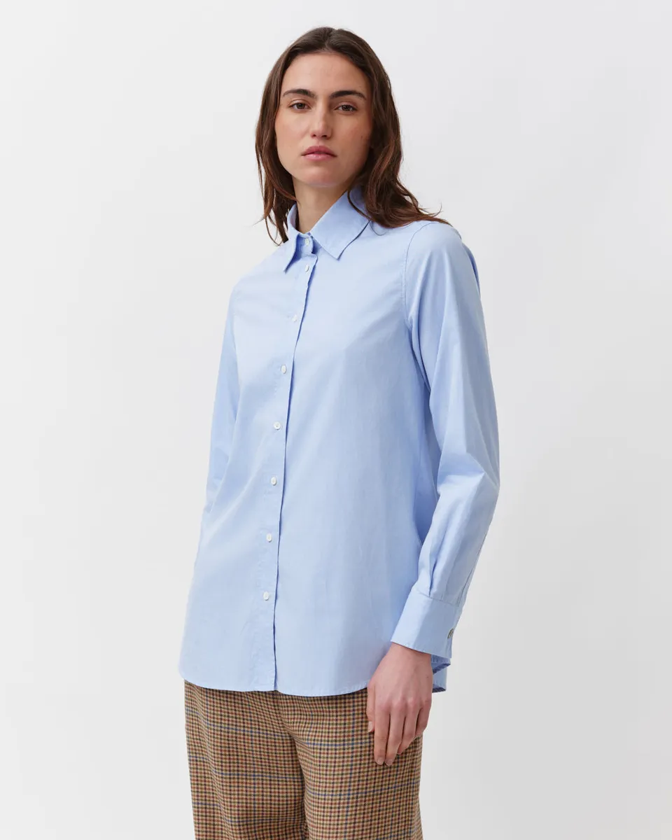Diega Ceza chemise ciel coton coupe ample