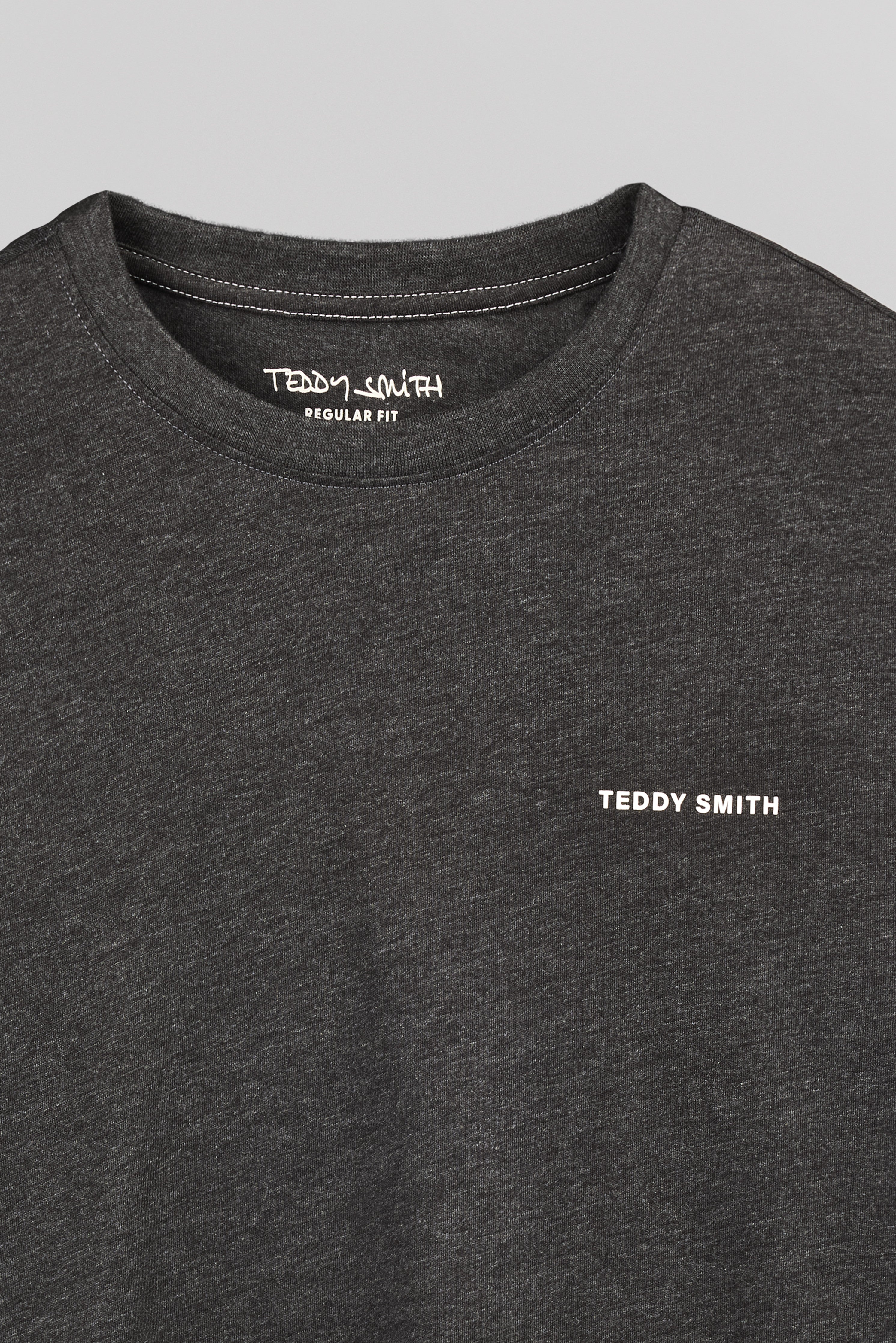 Teddy Smith The Tee 2 ML t-shirt homme anthracite chiné