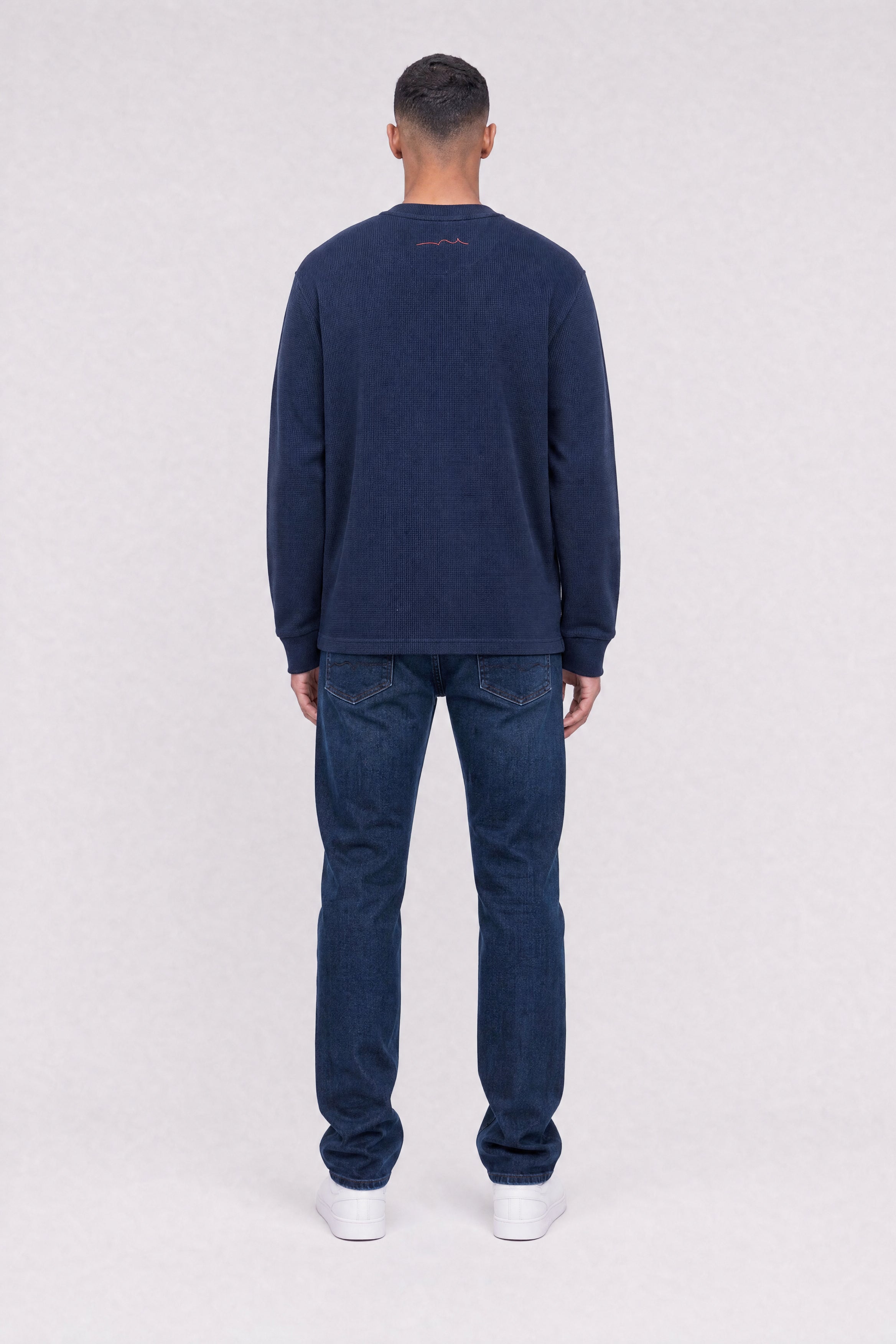 Teddy Smith T-Waffle ML t-shirt manches longues navy homme