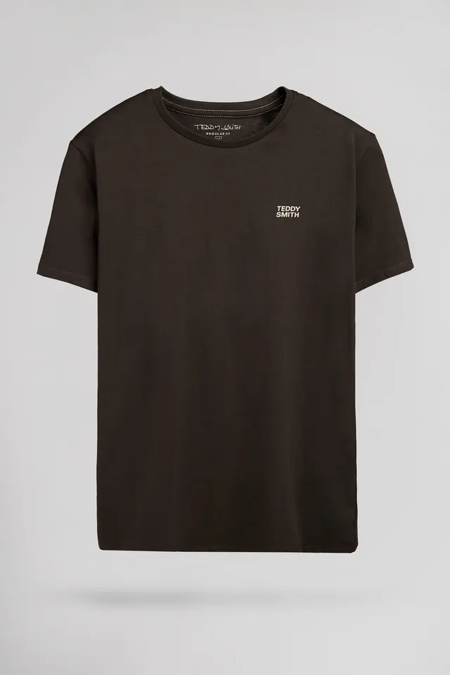 Teddy Smith THE TEE 1 MC t-shirt kaki foncé coupe classique