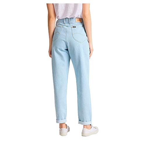 Lee Elasticated Mom jean femme délavé coupe taille haute