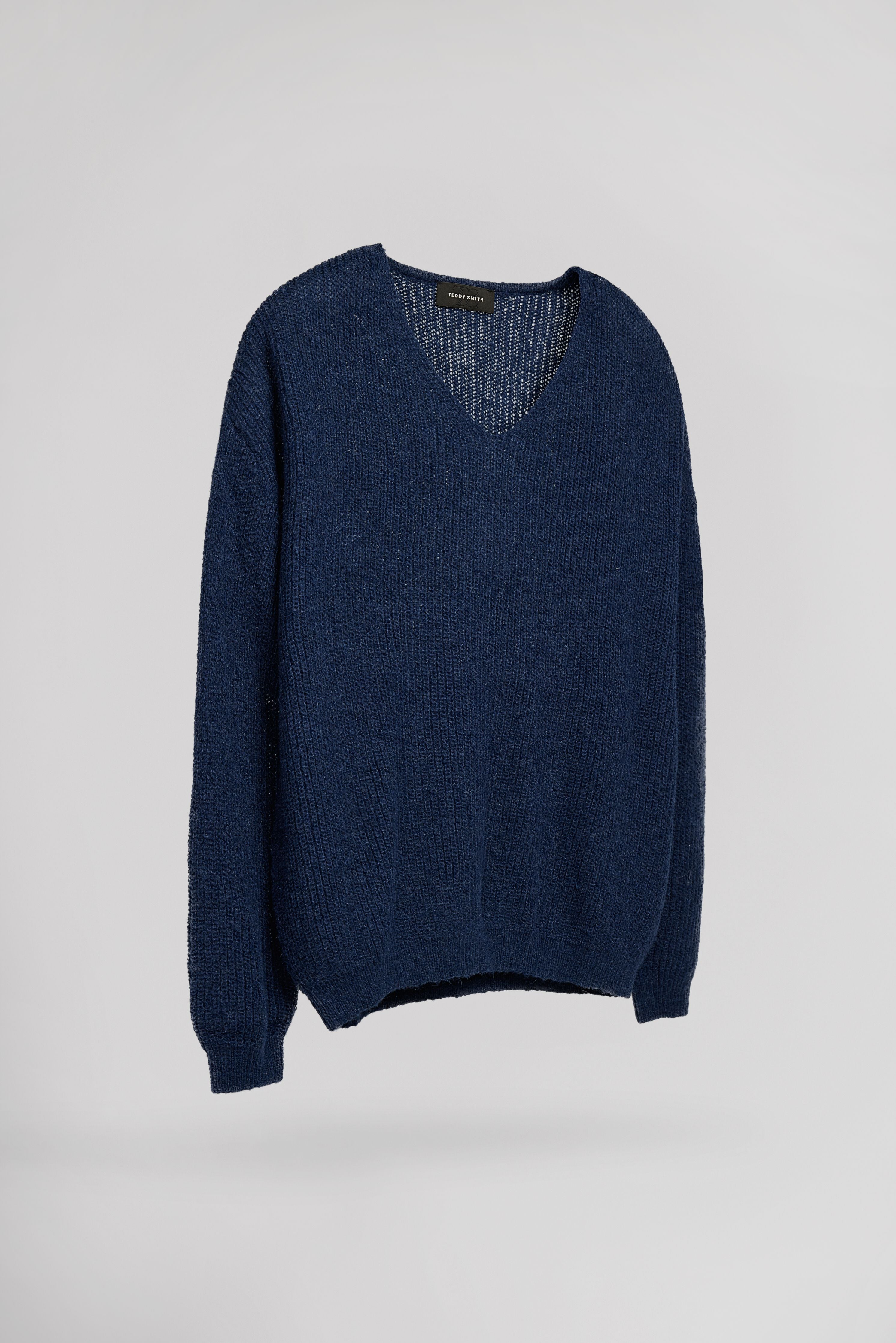 Teddy Smith P-MAG JR pull fille bleu col V