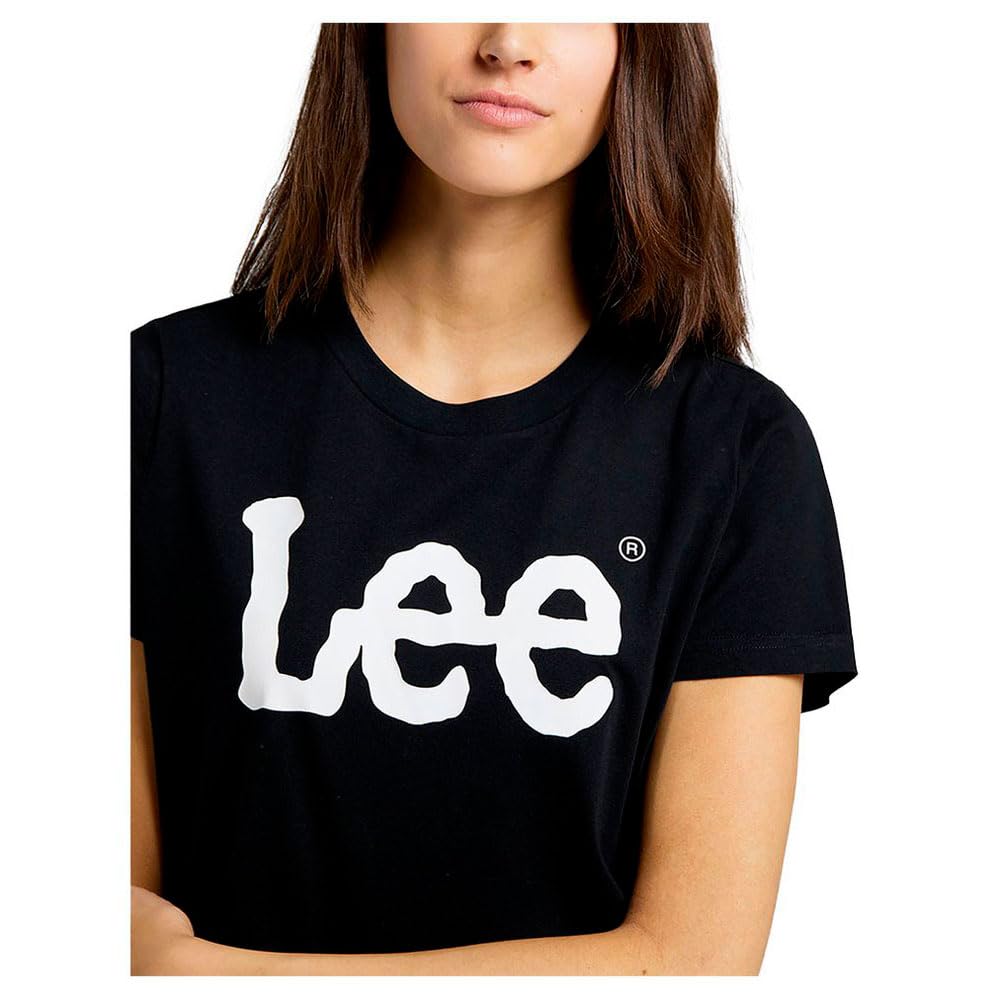 Lee Logo Tee T-shirt femme Noir coupe regular