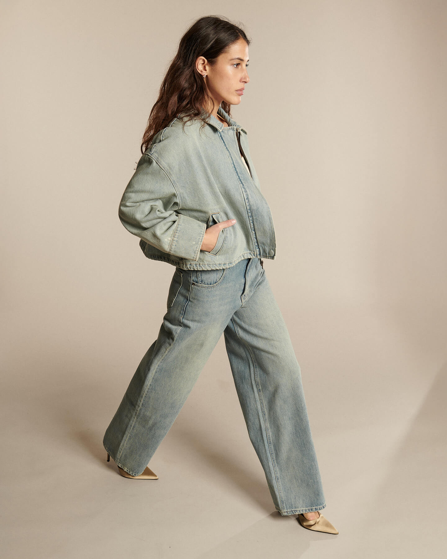 Labdip Wilo Dirty Blue GB 20 jean boyfriend délavé