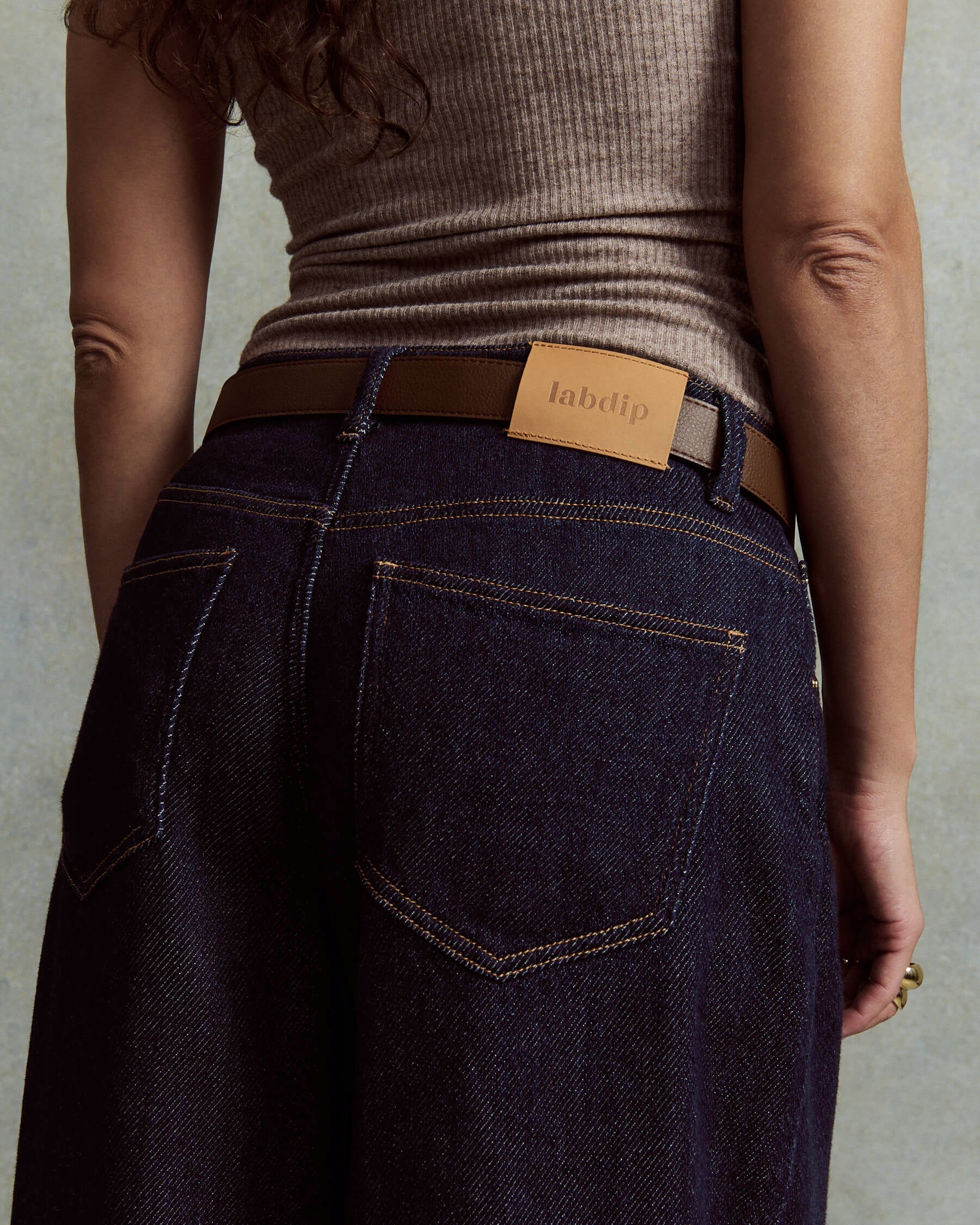Labdip York Denim 3D jean large bleu brut coton