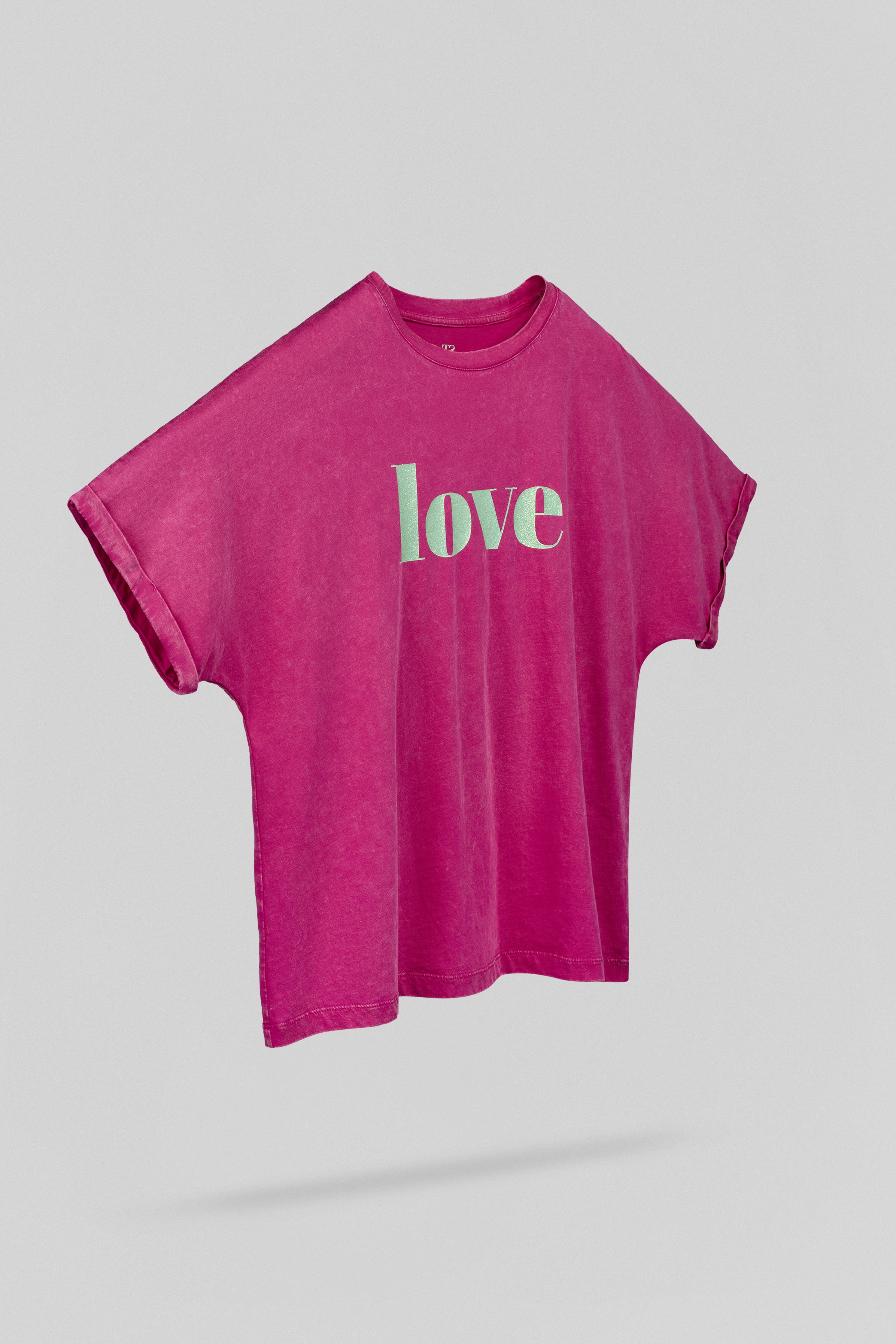 Teddy Smith T-Gli t-shirt oversize Fushia taille XXS