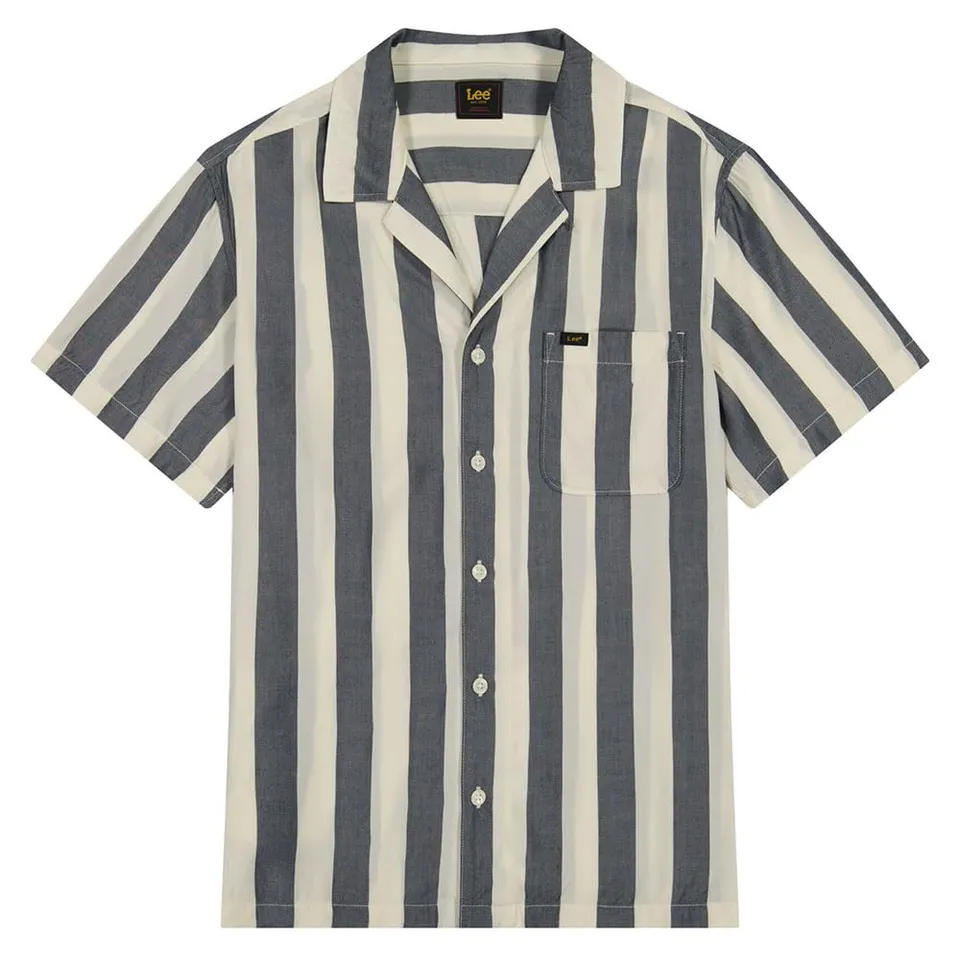 Lee Resort Shirt chemise homme écru viscose décontractée