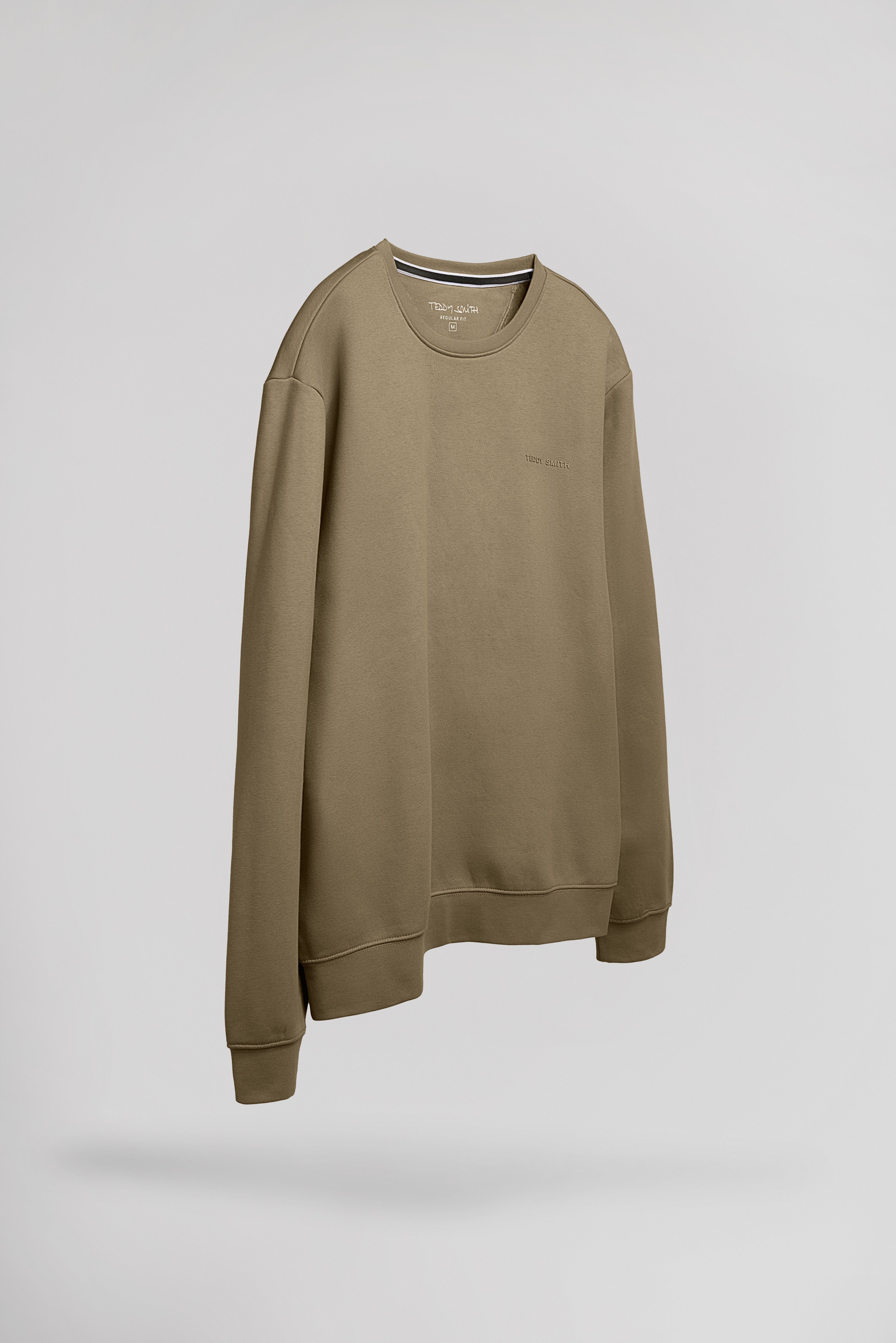 Teddy Smith S-Nark RC sweat Dusty Kaki col rond