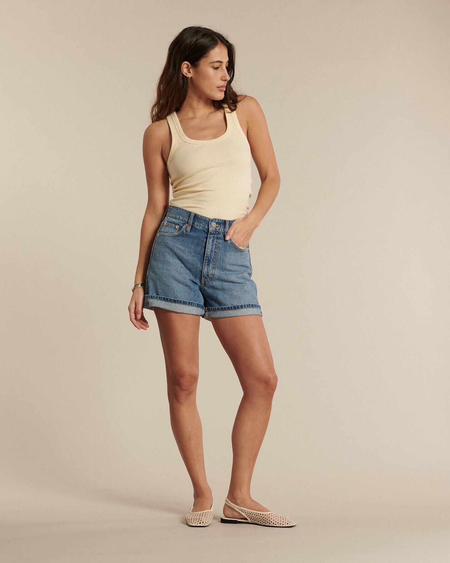 Labdip Isys Oxide IN 20 short en jean taille haute
