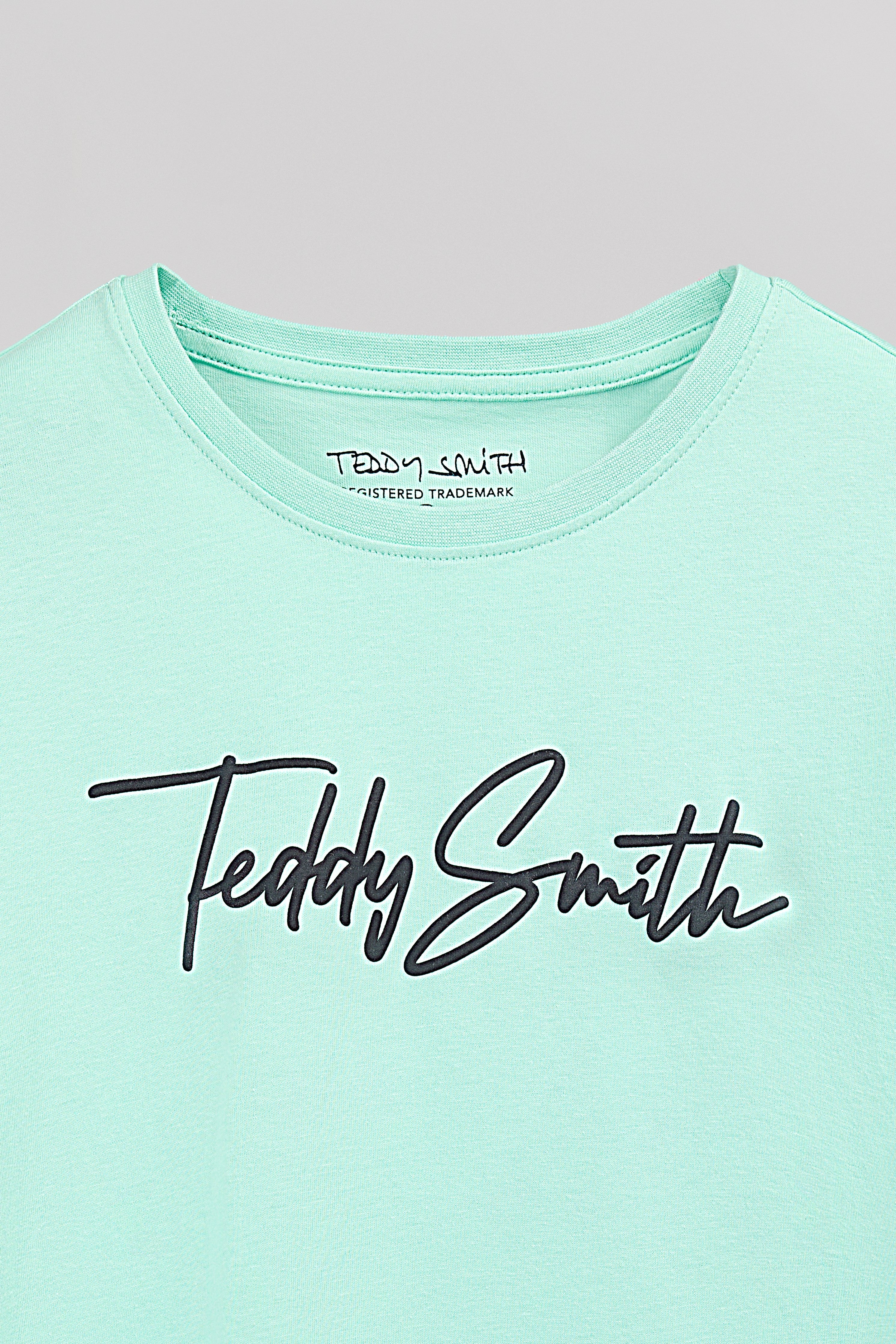 Teddy Smith T-Evan MC Jr t-shirt vert menthe garçon coton