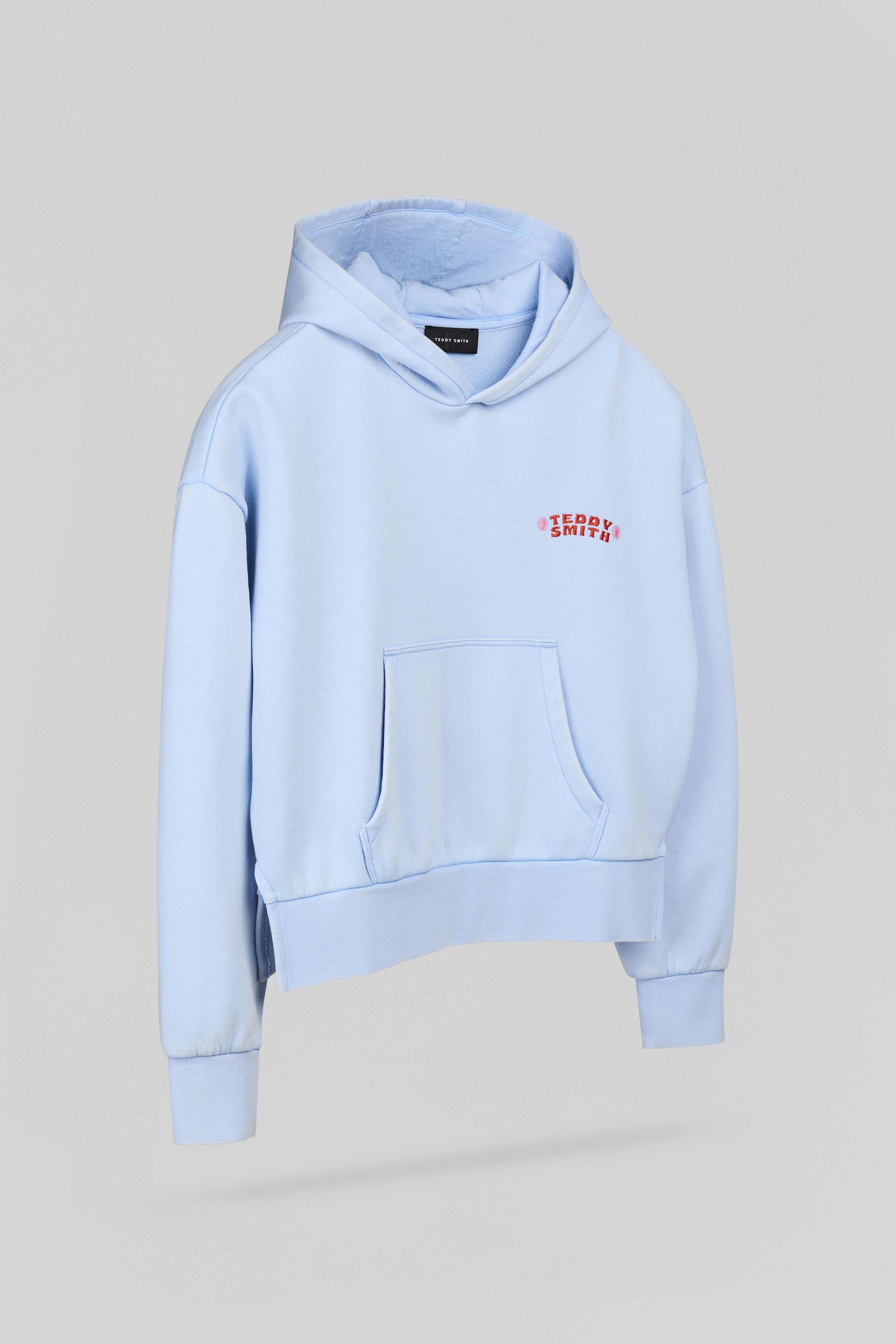 Teddy Smith S-Bird Hoody JR sweat capuche bleu ciel fille
