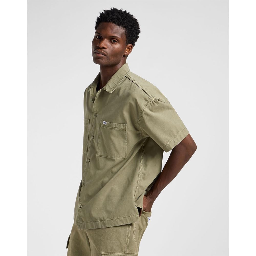 Lee Mechanic Shirt chemise homme vert mercantile coton