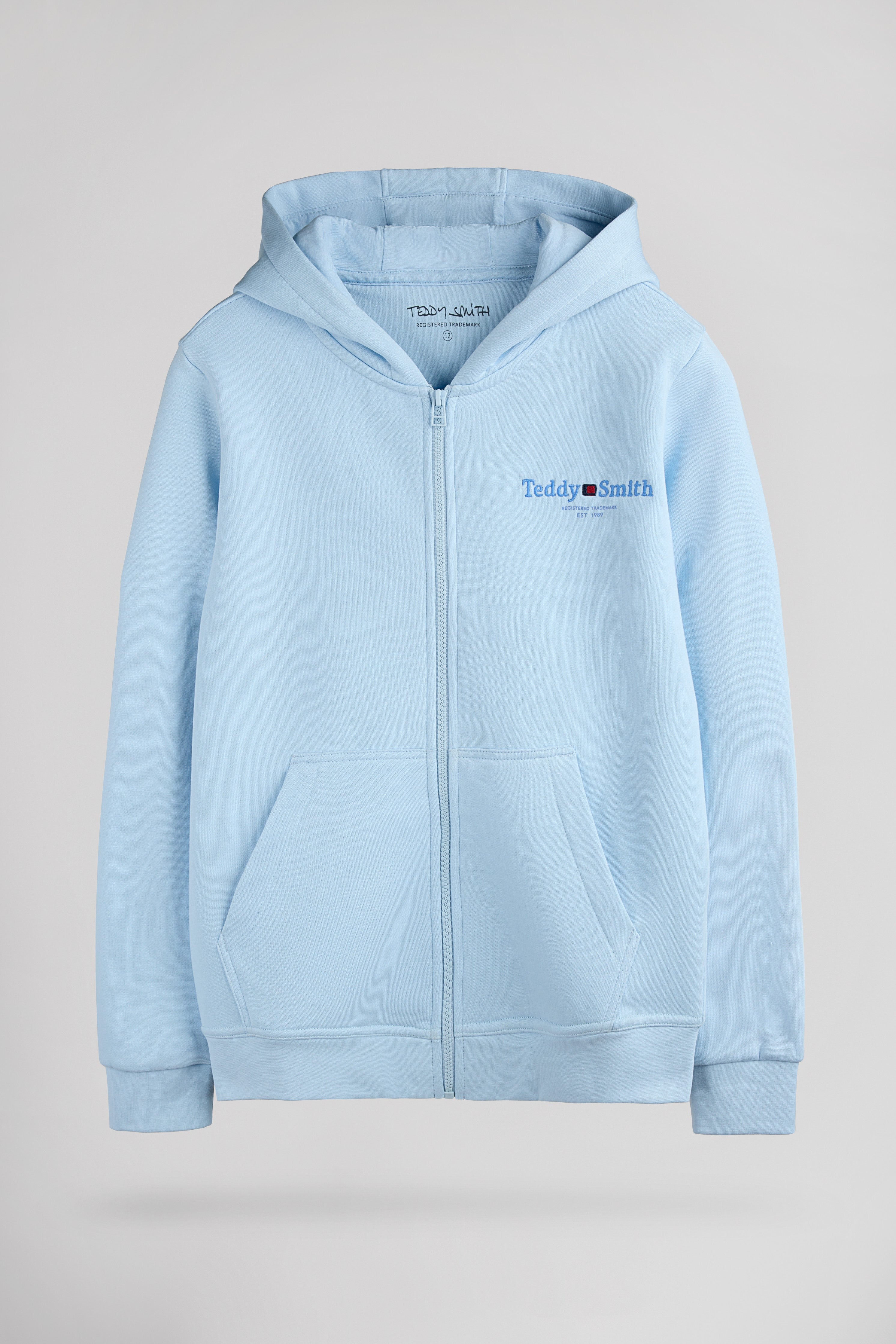 Teddy Smith Giclass Jim HZ JR gilet sweat bleu pastel garçon