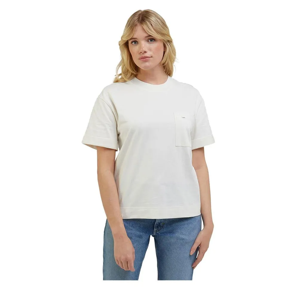 Lee Pocket Tee t-shirt femme beige coton