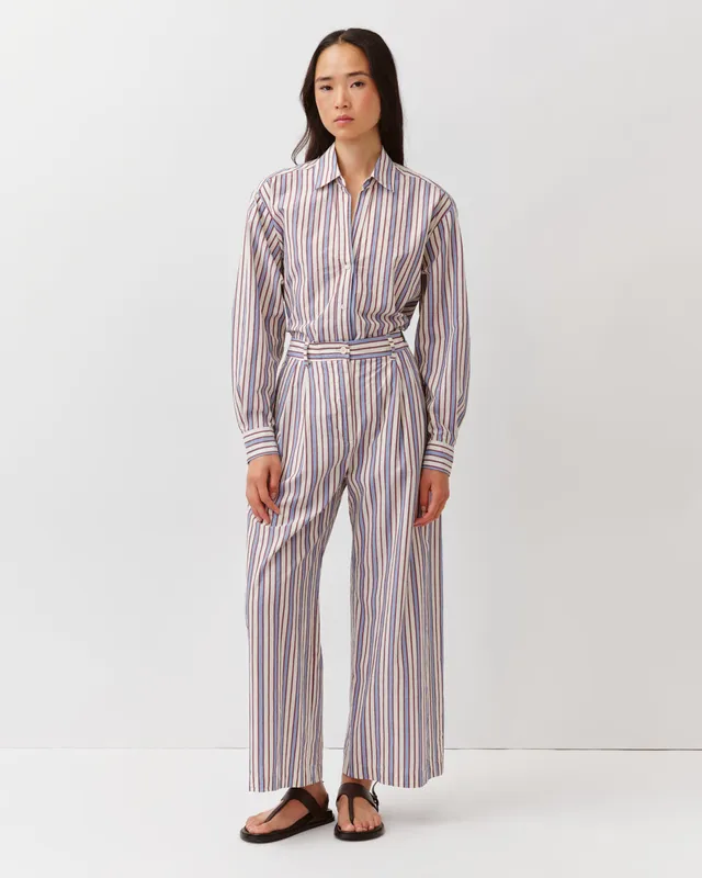 Diega Ponio pantalon ecru coupe droite