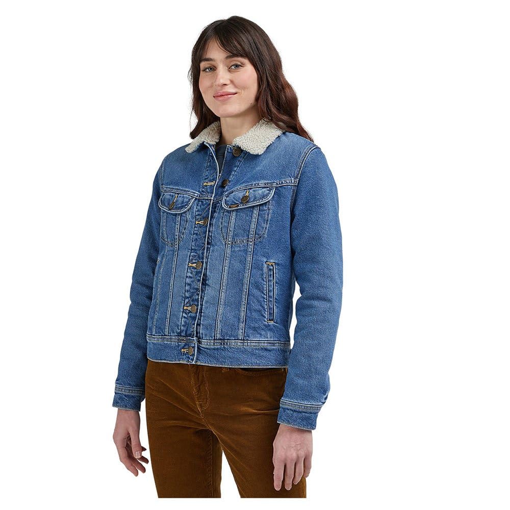 Lee Sherpa Rider Jkt veste femme Dreamy Mauve sherpa