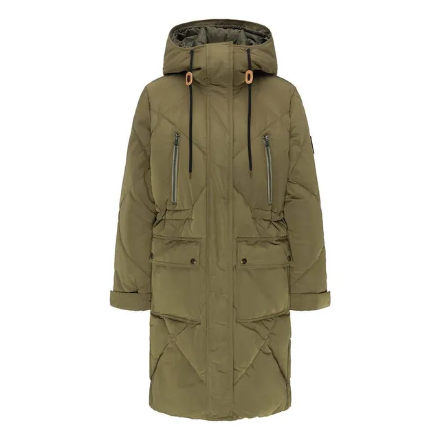 Lee Elongated Puffer veste femme noir longue