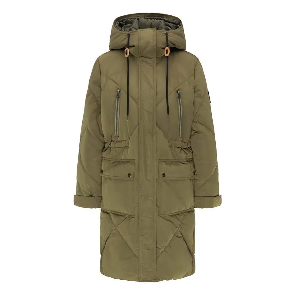 Lee Elongated Puffer veste femme noir longue