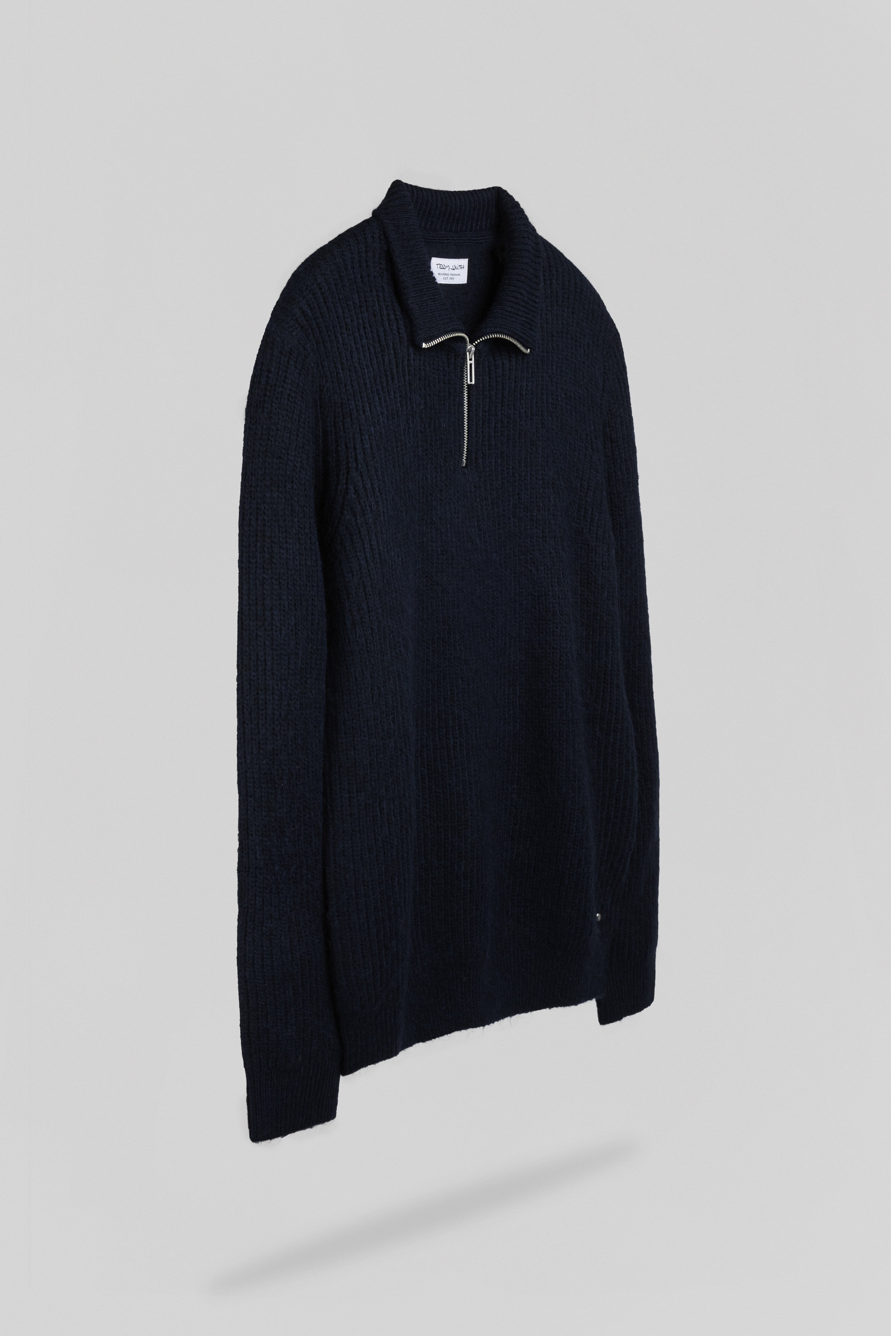 Teddy Smith P-Clayton pull dark navy camionneur zippé