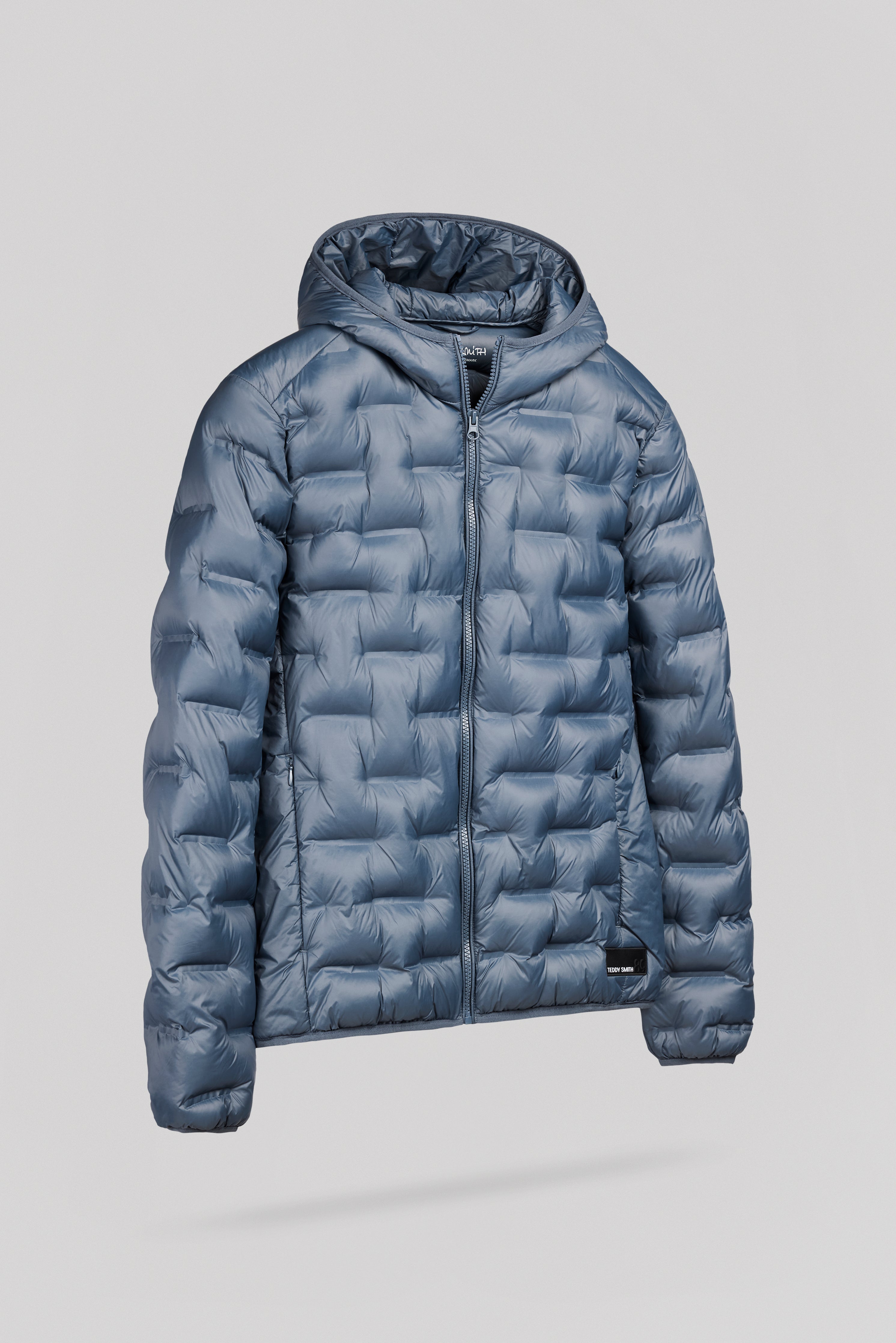 Teddy Smith Blighter 2 doudoune capuche gris météore homme